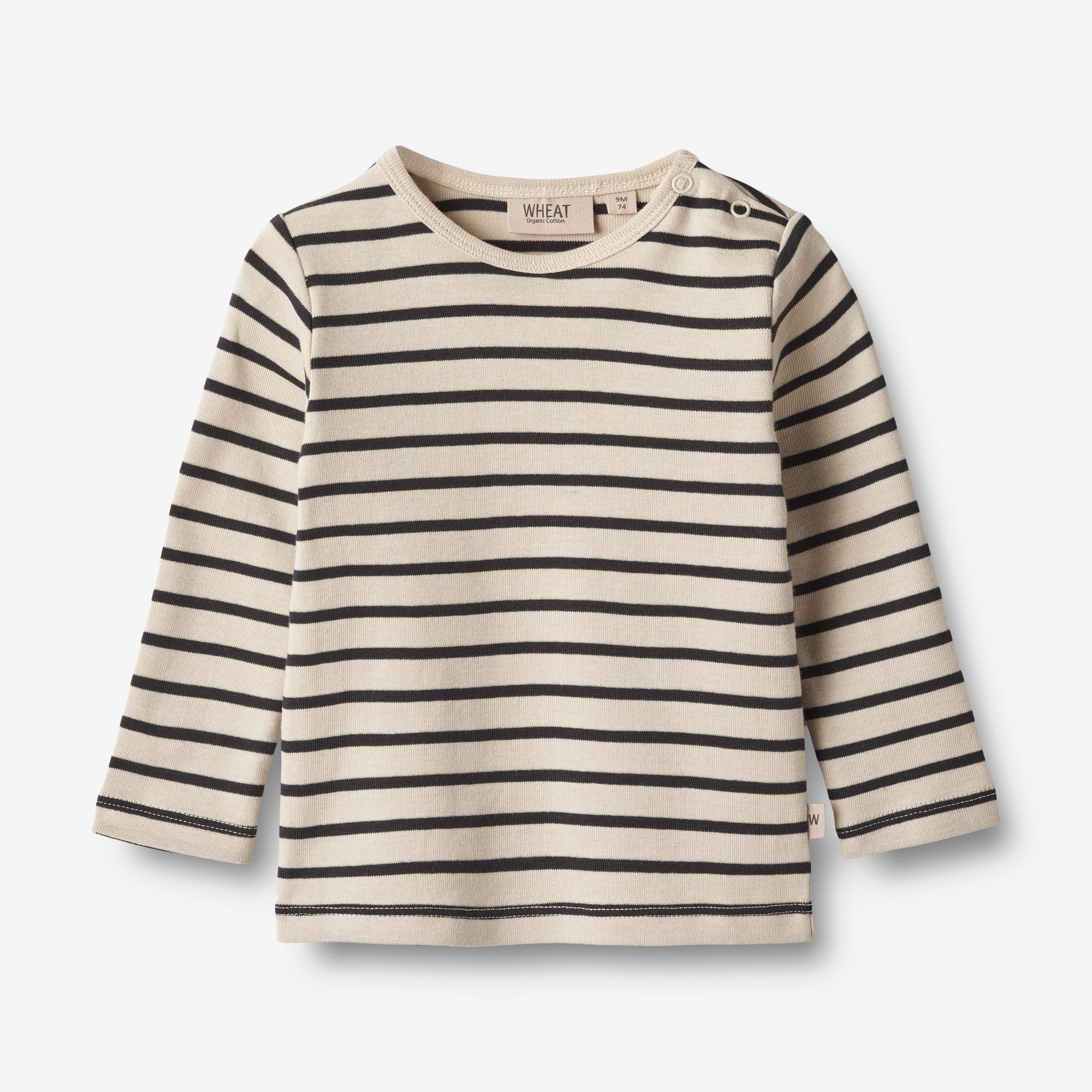 T-Shirt L/S Stig - navy stripe