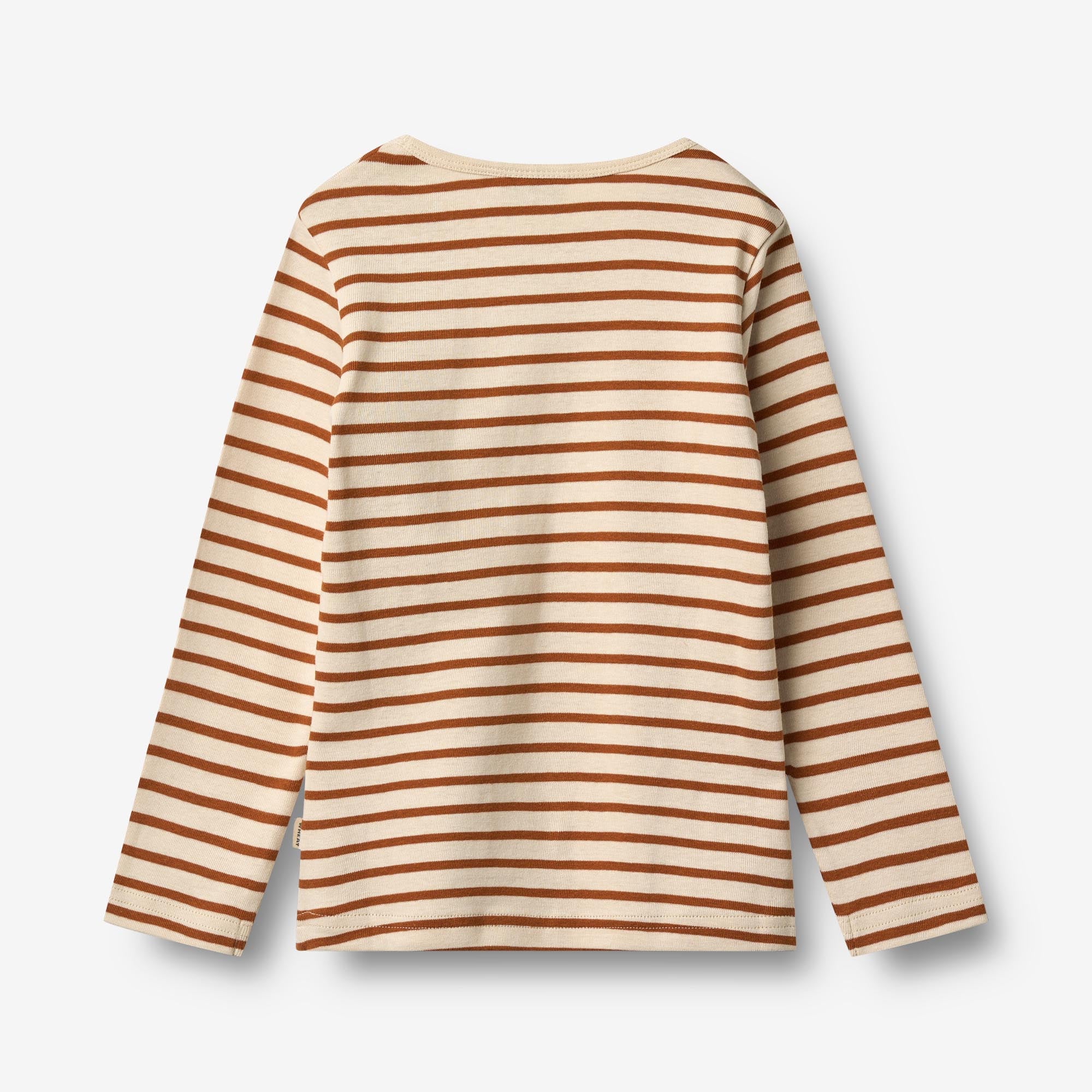 T-shirt L/S Stig - warm caramel stripe - Image 2