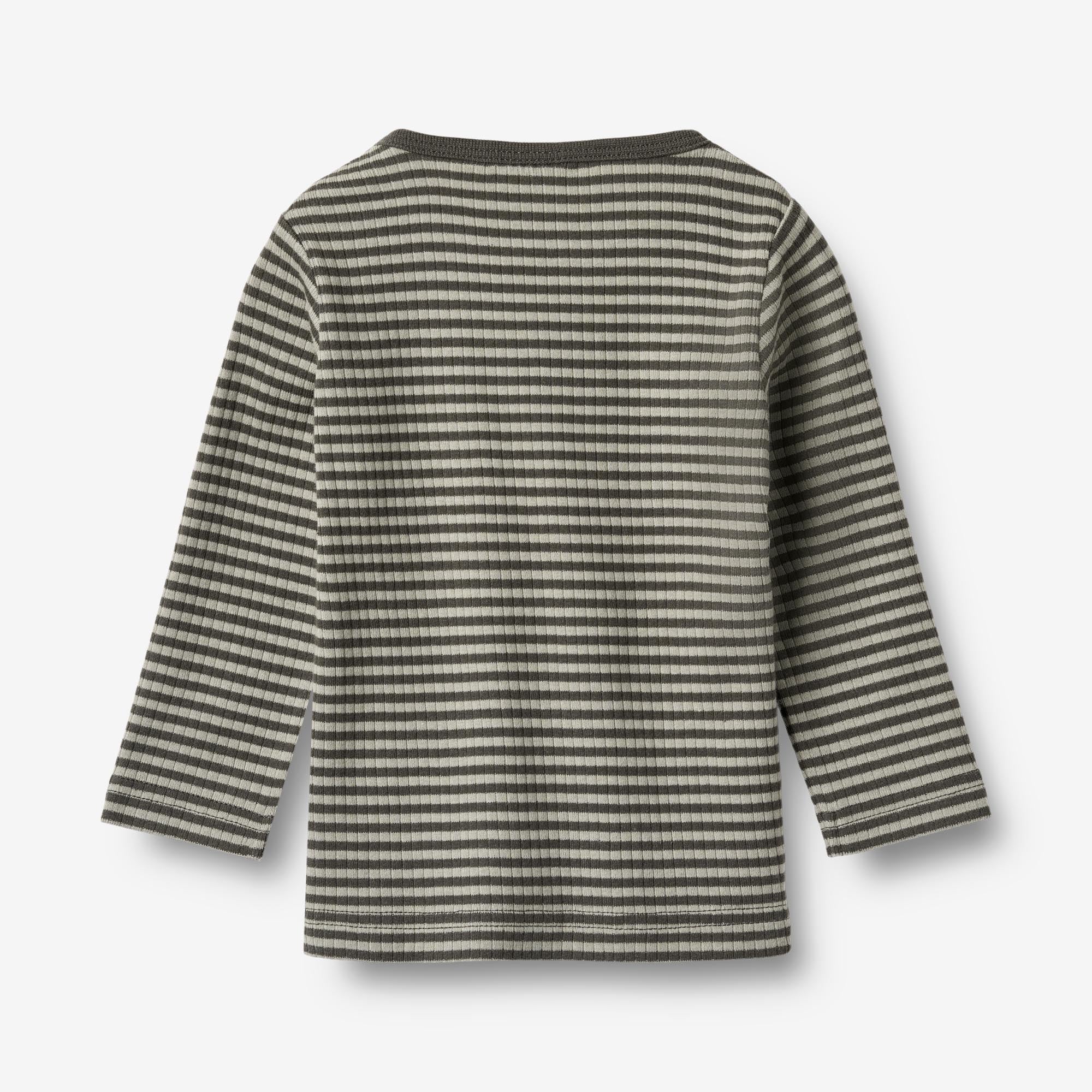 T-shirt L/S Stig - winter forest stripe - Image 2