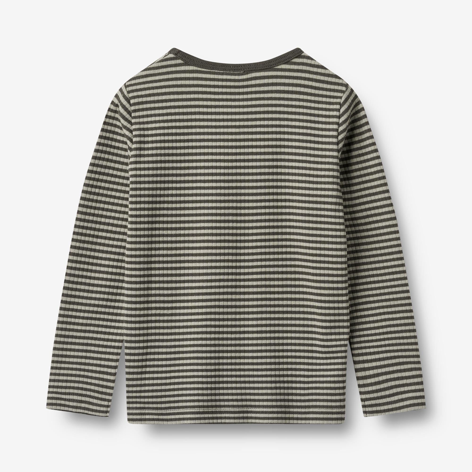 T-shirt L/S Stig - winter forest stripe - Image 2
