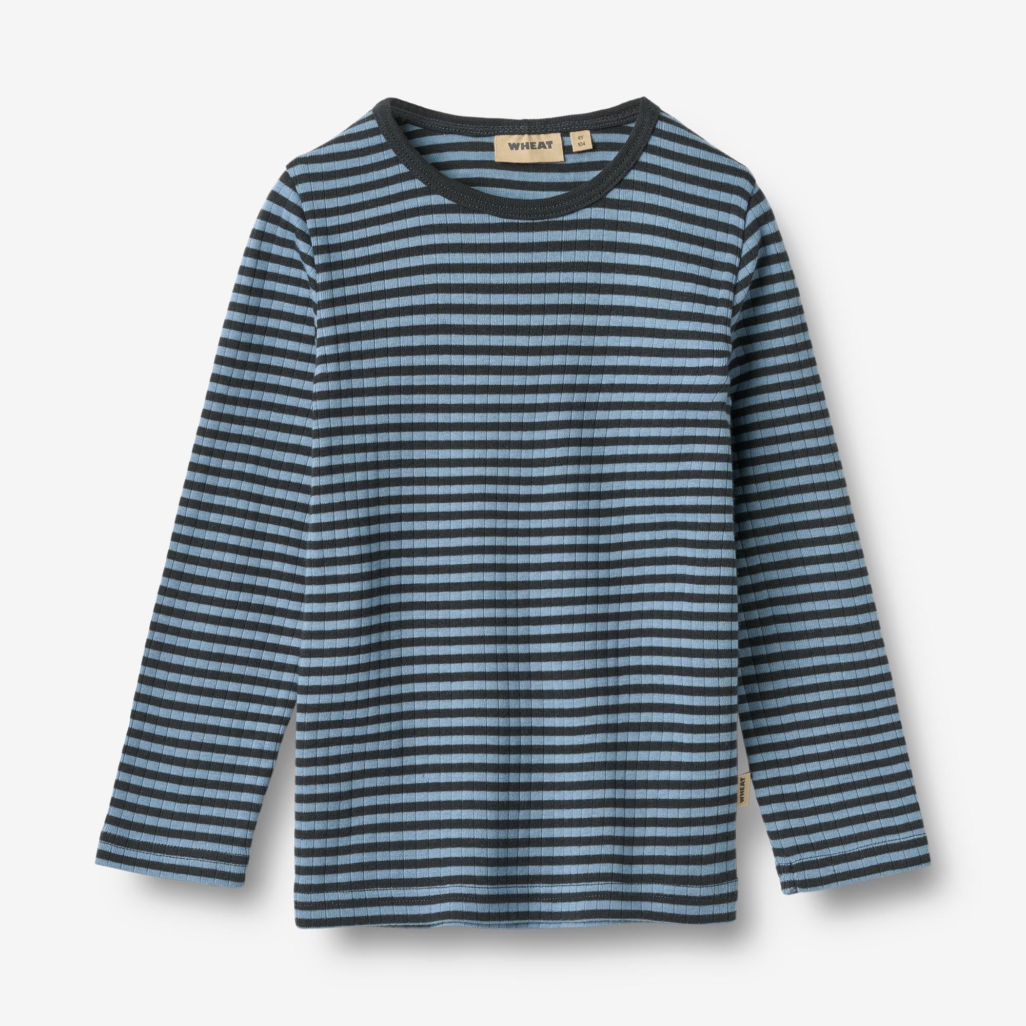 T-shirt L/S Stig - bright blue stripe