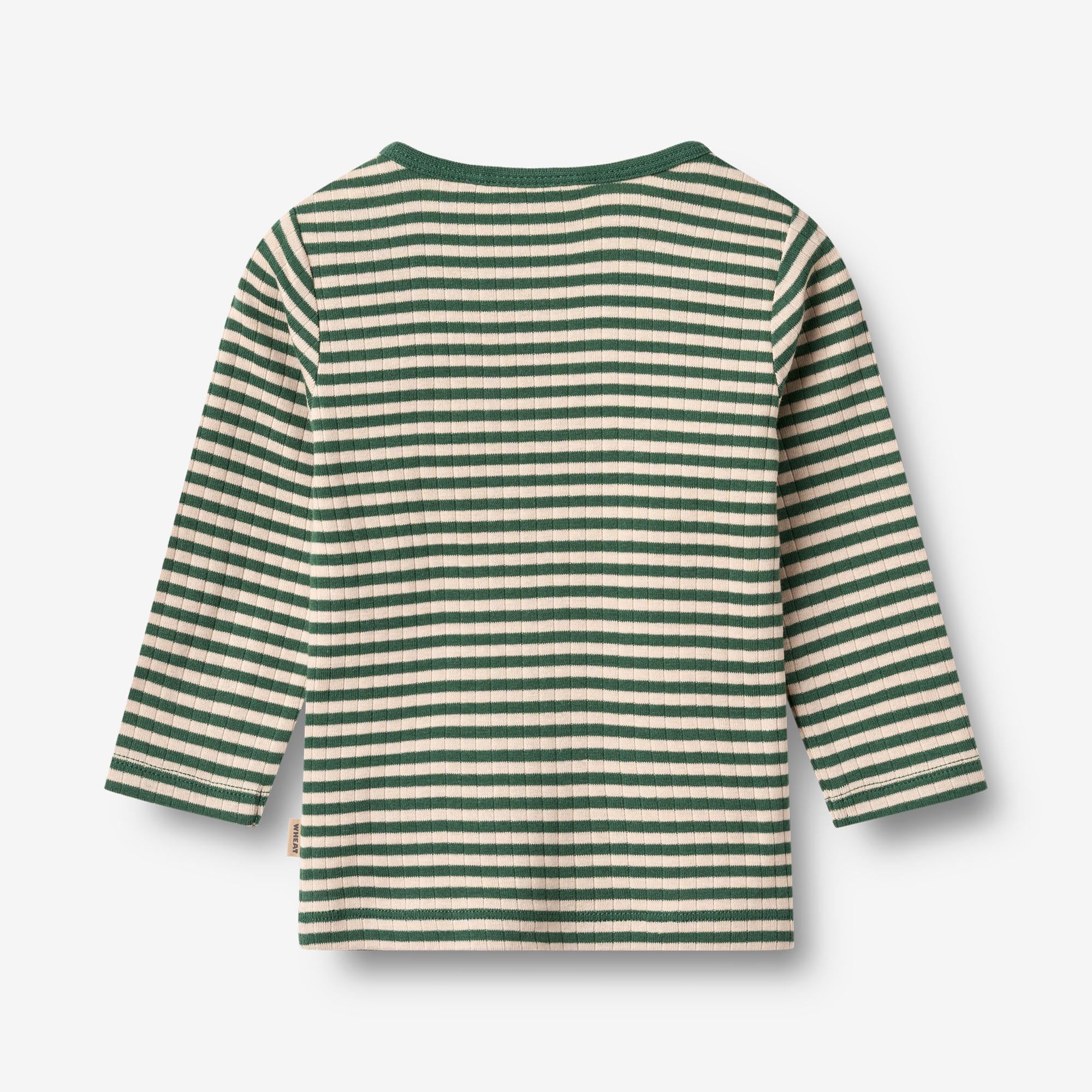 T-shirt L/S Stig - green stripe - Image 2