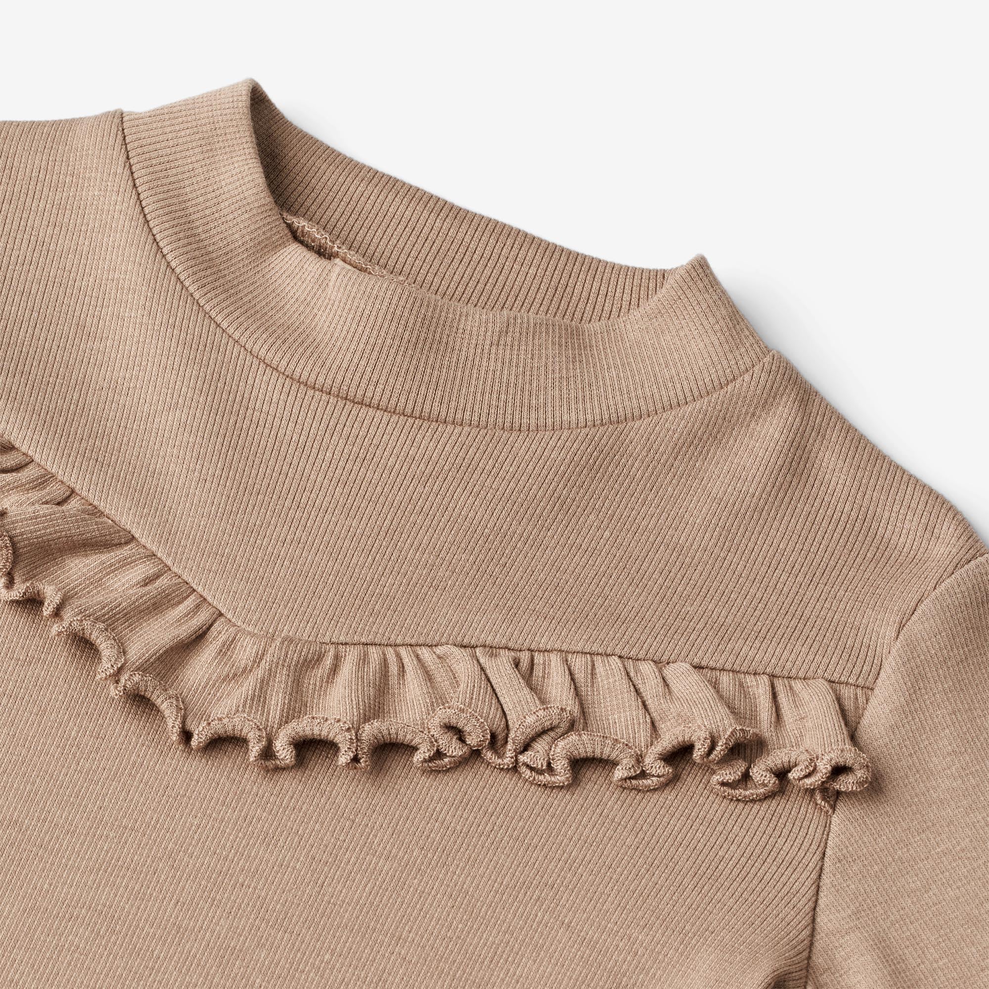 T-Shirt Rib LS Rosetta - soft brown - Image 3