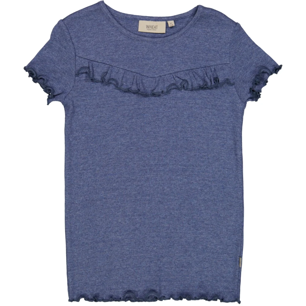 T-Shirt Rib Ruffle SS