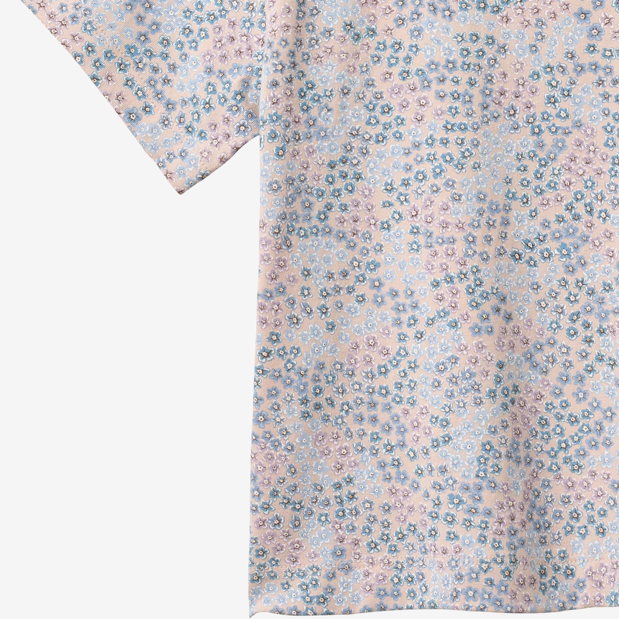 T-shirt S/S Ella - powder blue flowers - Image 3