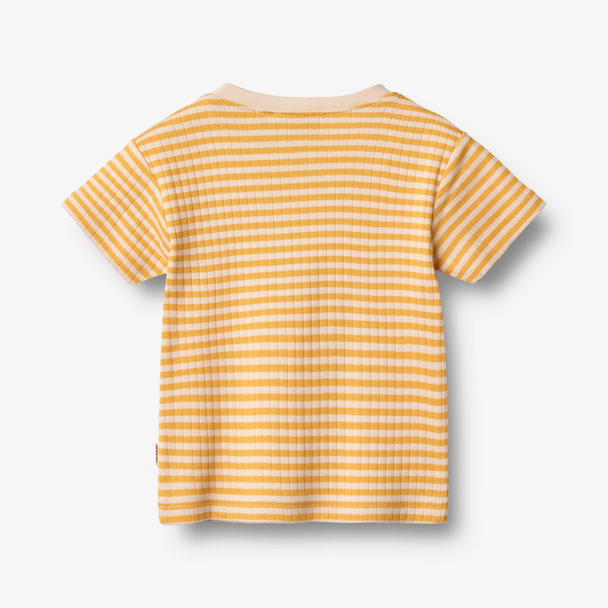 T-shirt S/S Fabian - yellow rib stripe - Image 2