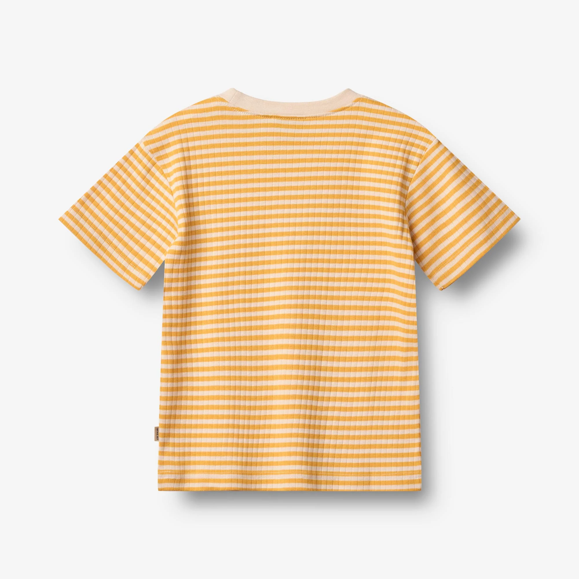 T-shirt S/S Fabian - yellow rib stripe - Image 3