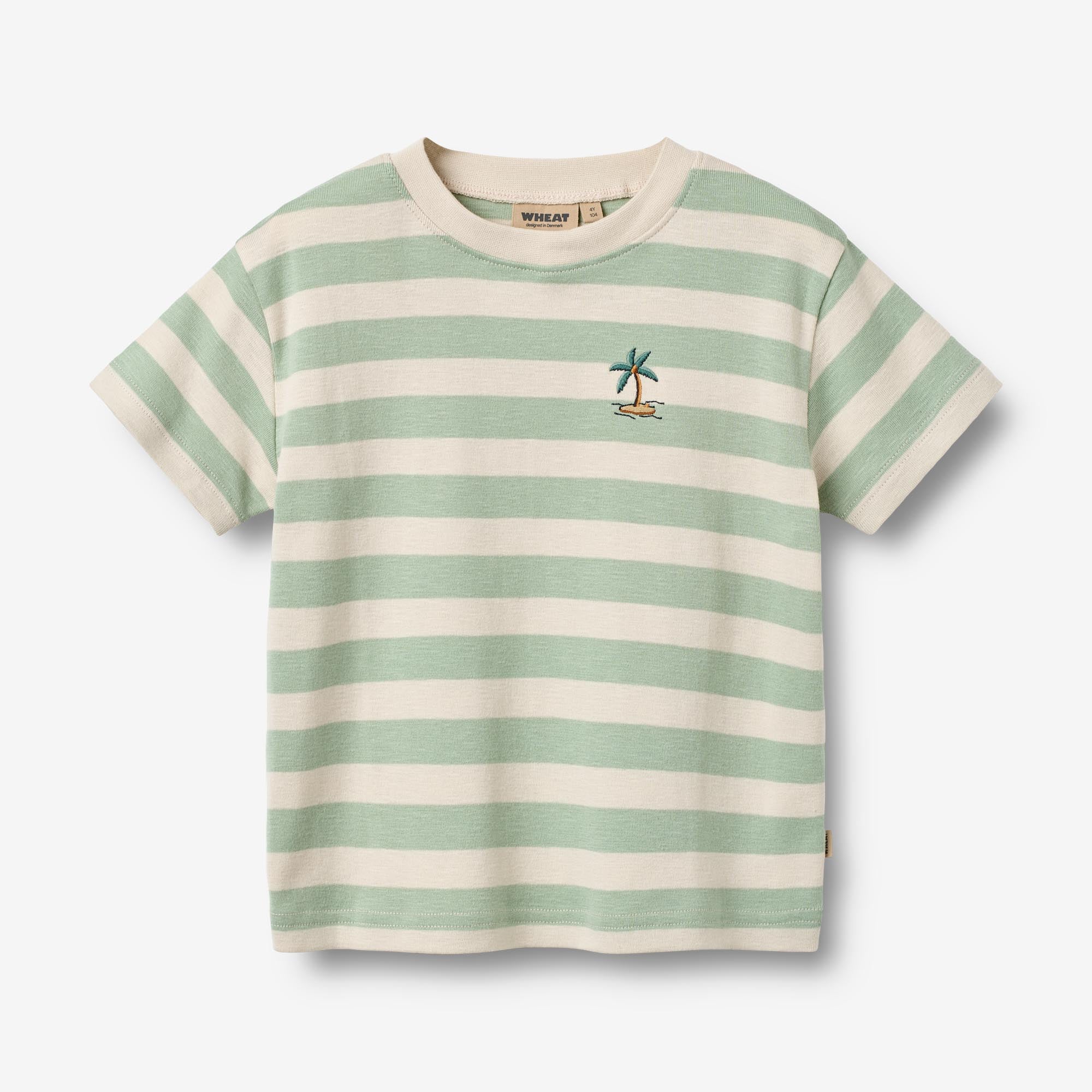 T-shirt S/S Liam - mint stripe