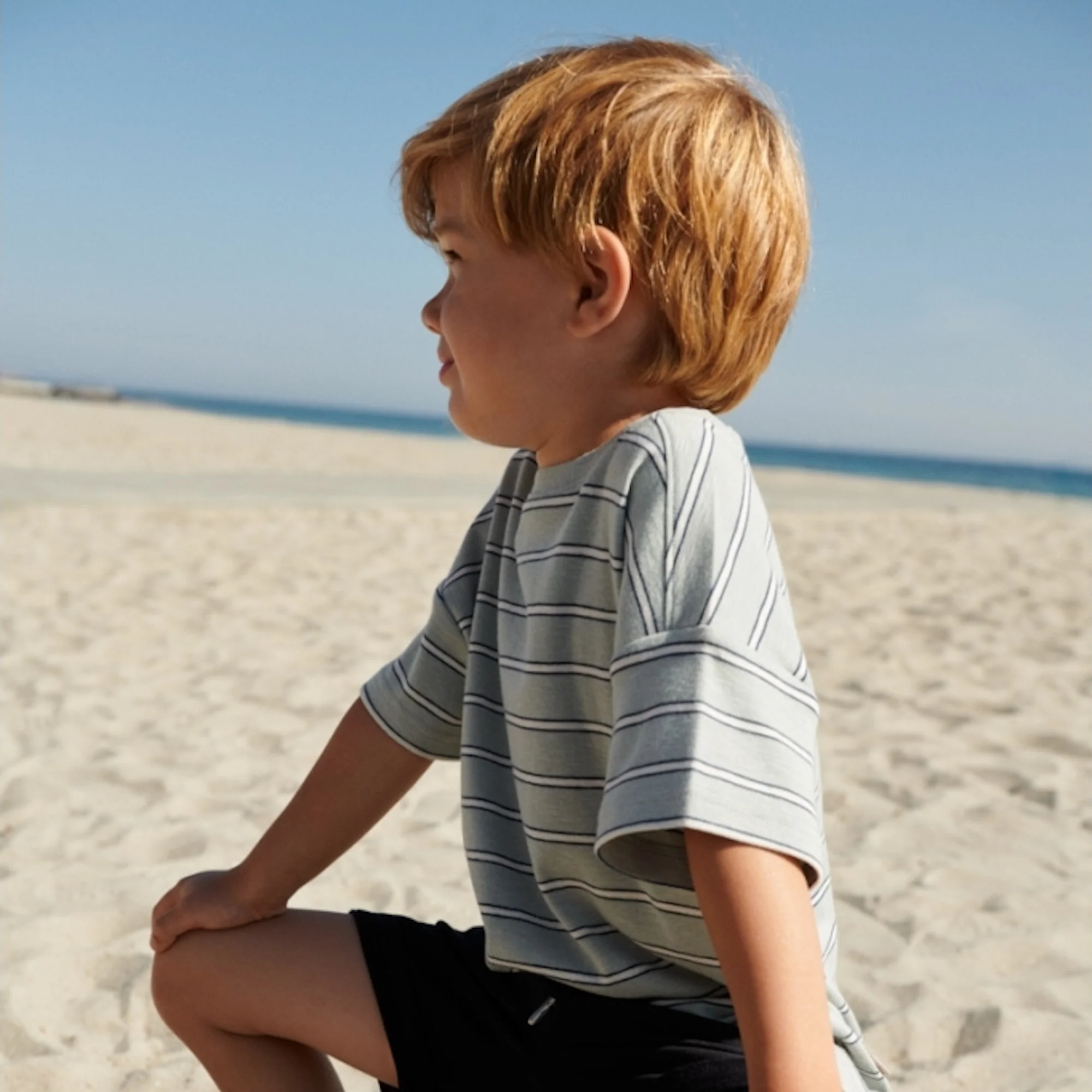 T-Shirt S/S Tommy - sea mist stripe - Image 4