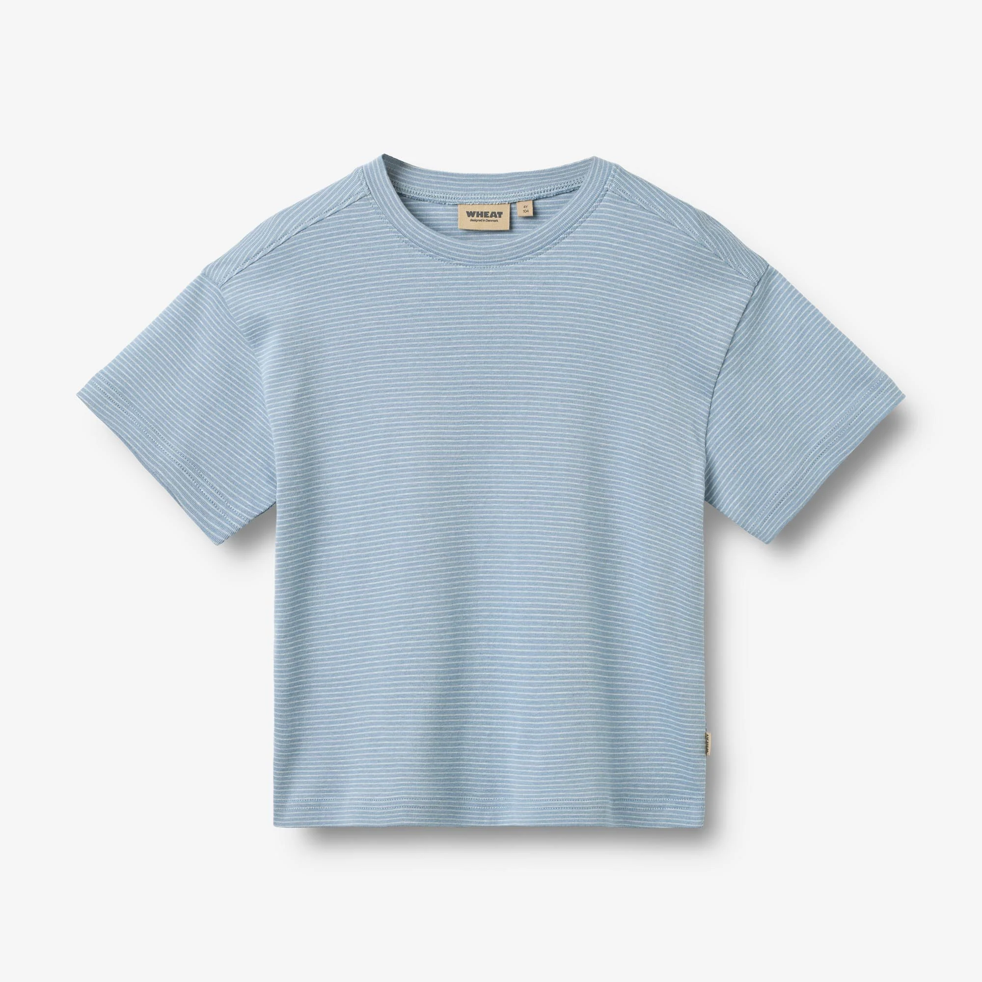 T-shirt S/S Tommy - faded blue stripe
