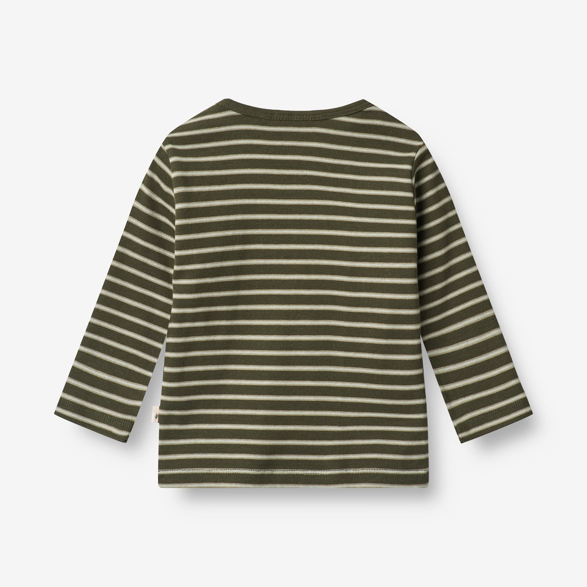 T-Shirt Stig | Baby - dark green stripe - Image 2