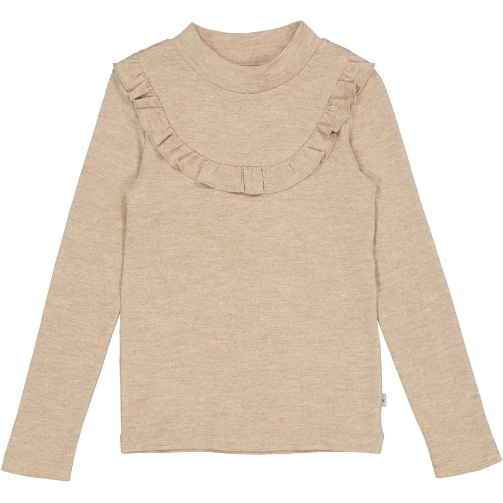 T-shirt Wool Ruffle LS - Image 7