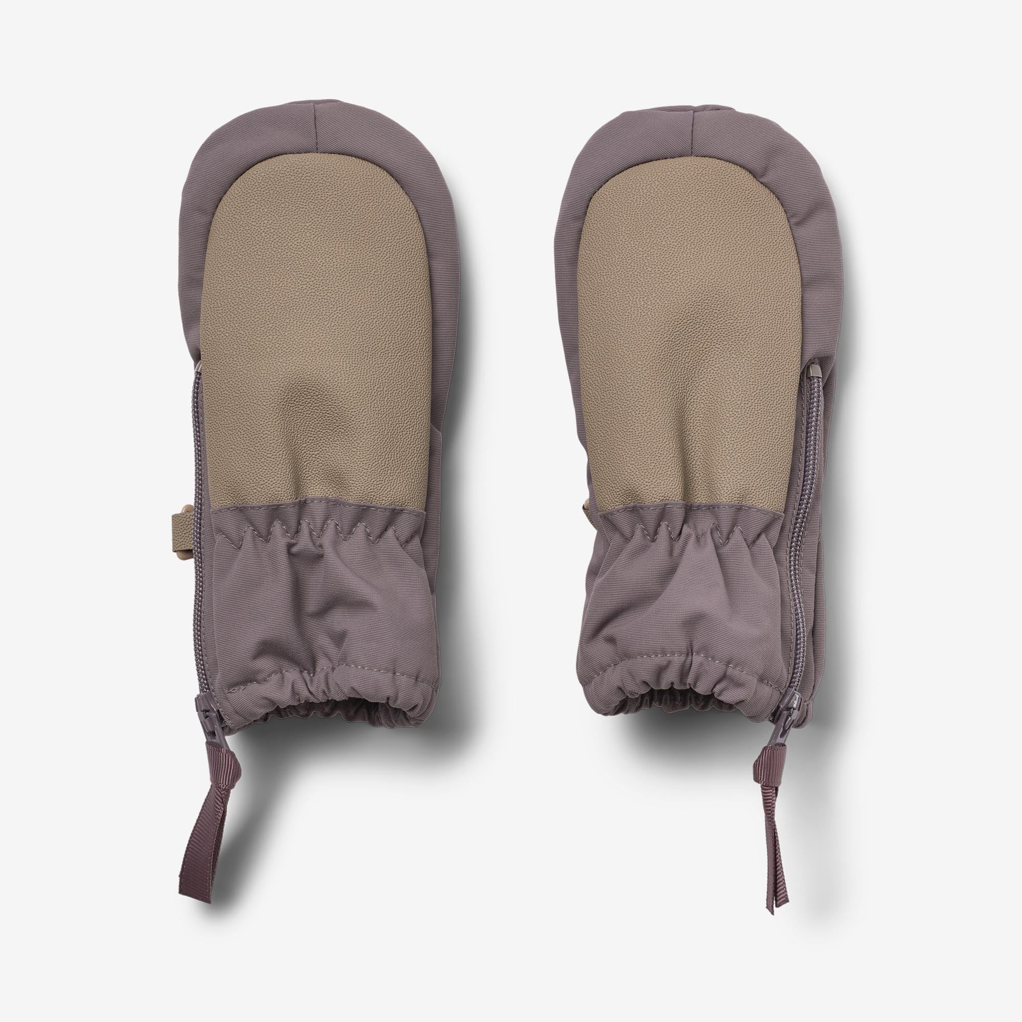 Technical Mittens Zipper - purple stone
