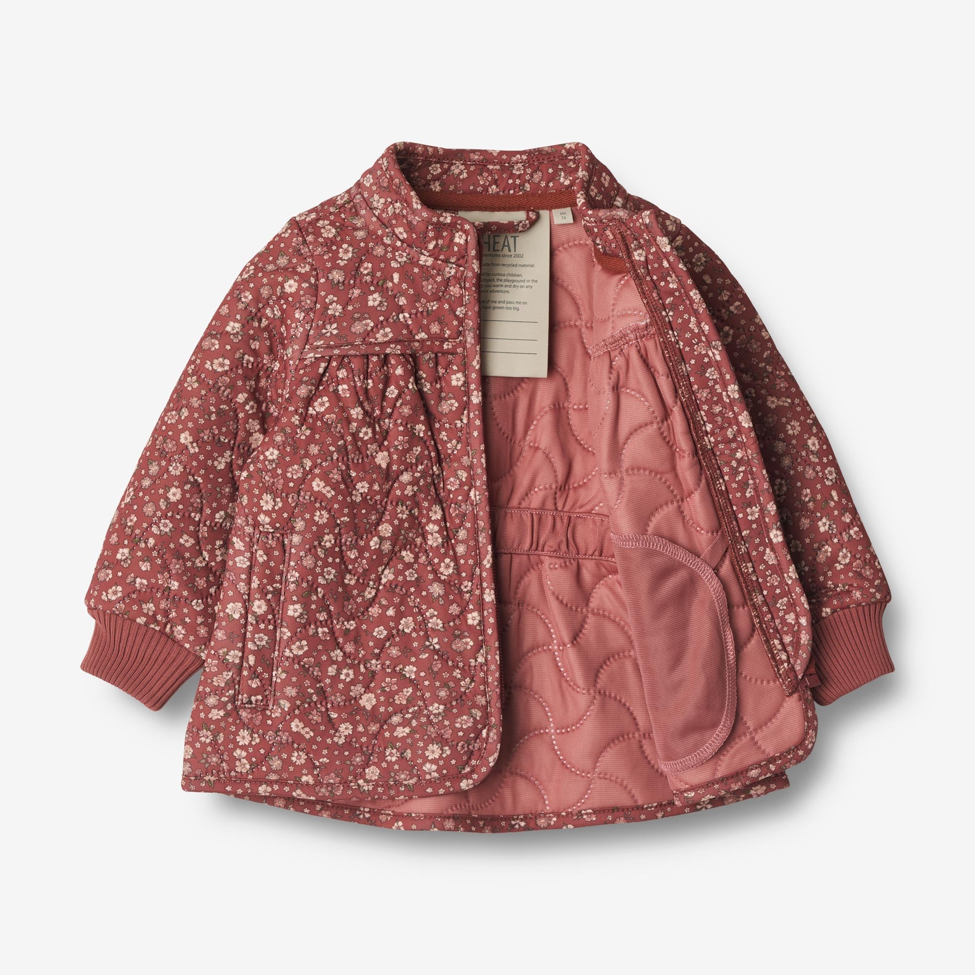 Thermo Jacket Thilde | Baby - red flowers - Image 3