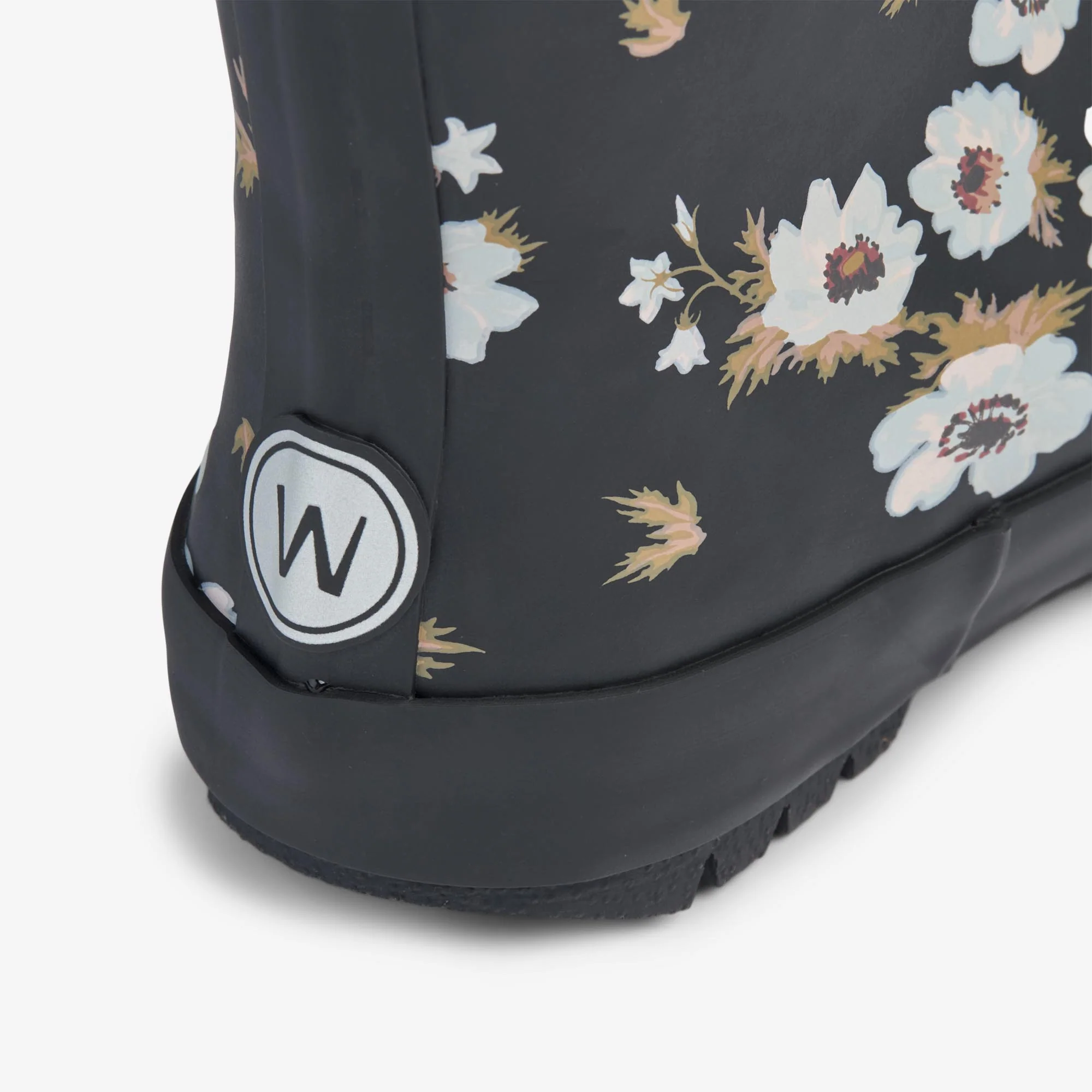 Thermo Rubber Boot Print - black flowers - Image 3