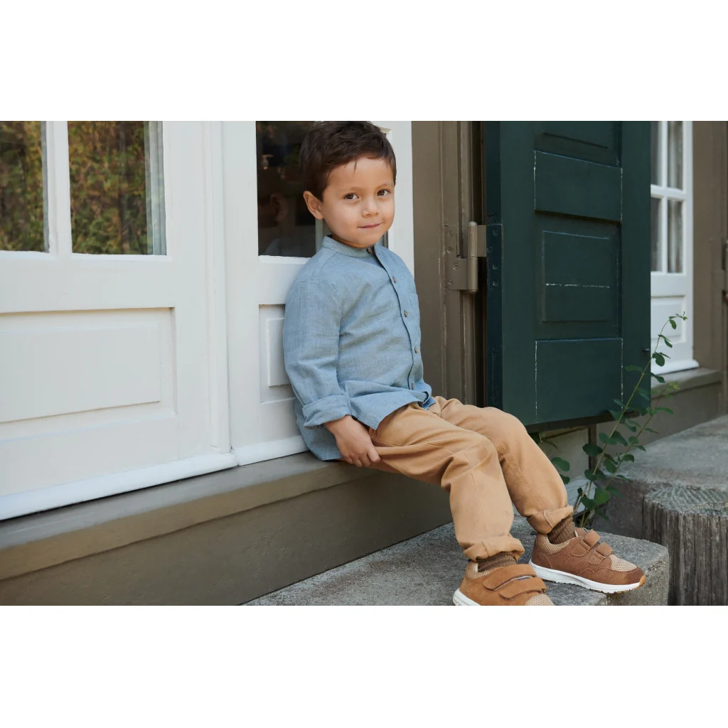 Toney velcro sneaker - amber brown - Image 5