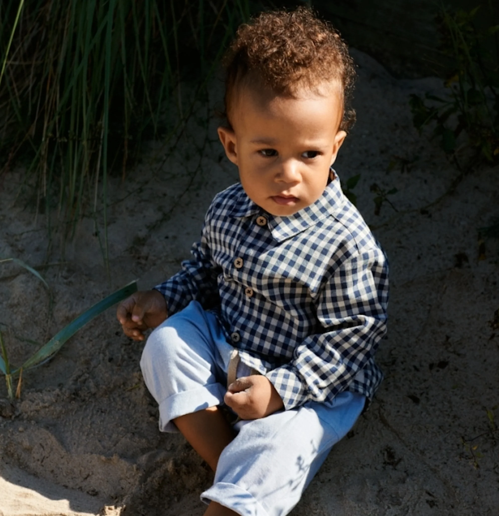 Trousers Arne - blue waves - Image 4