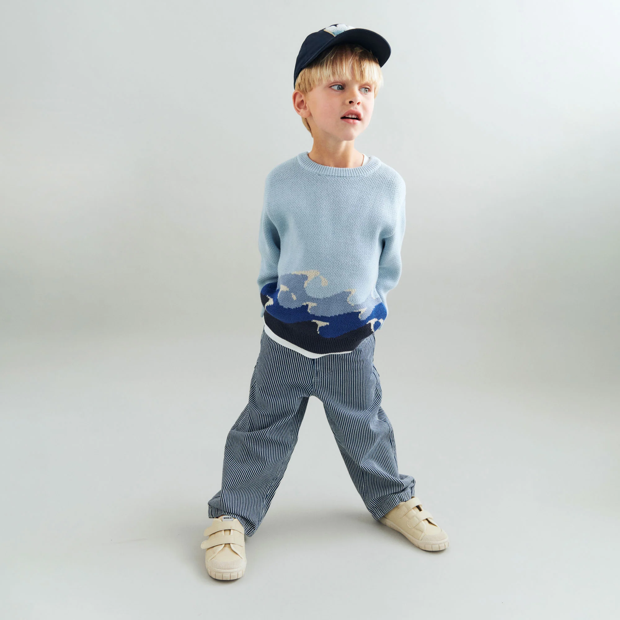 Trousers Felix - denim stripe - Image 2