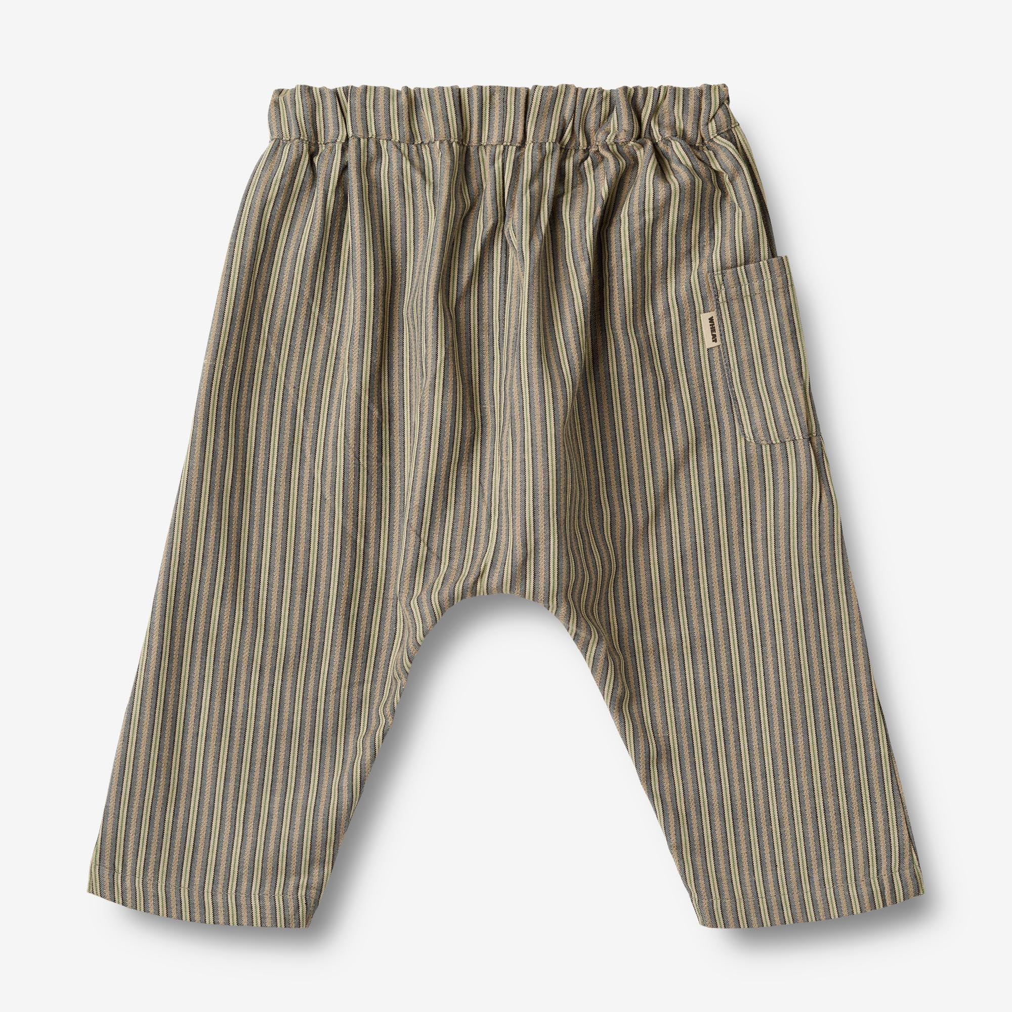 Trousers Henry - blue green stripe - Image 2