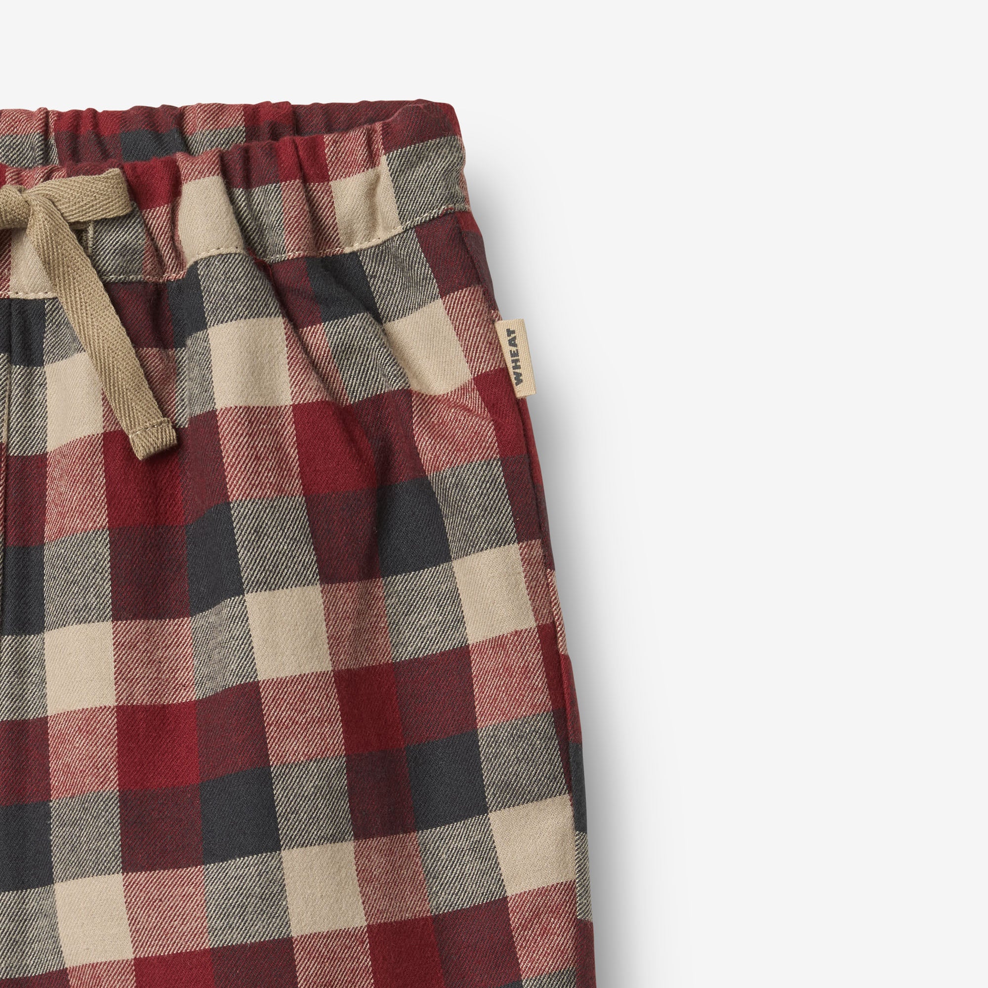 Trousers Lined Arne - red blue check - Image 3