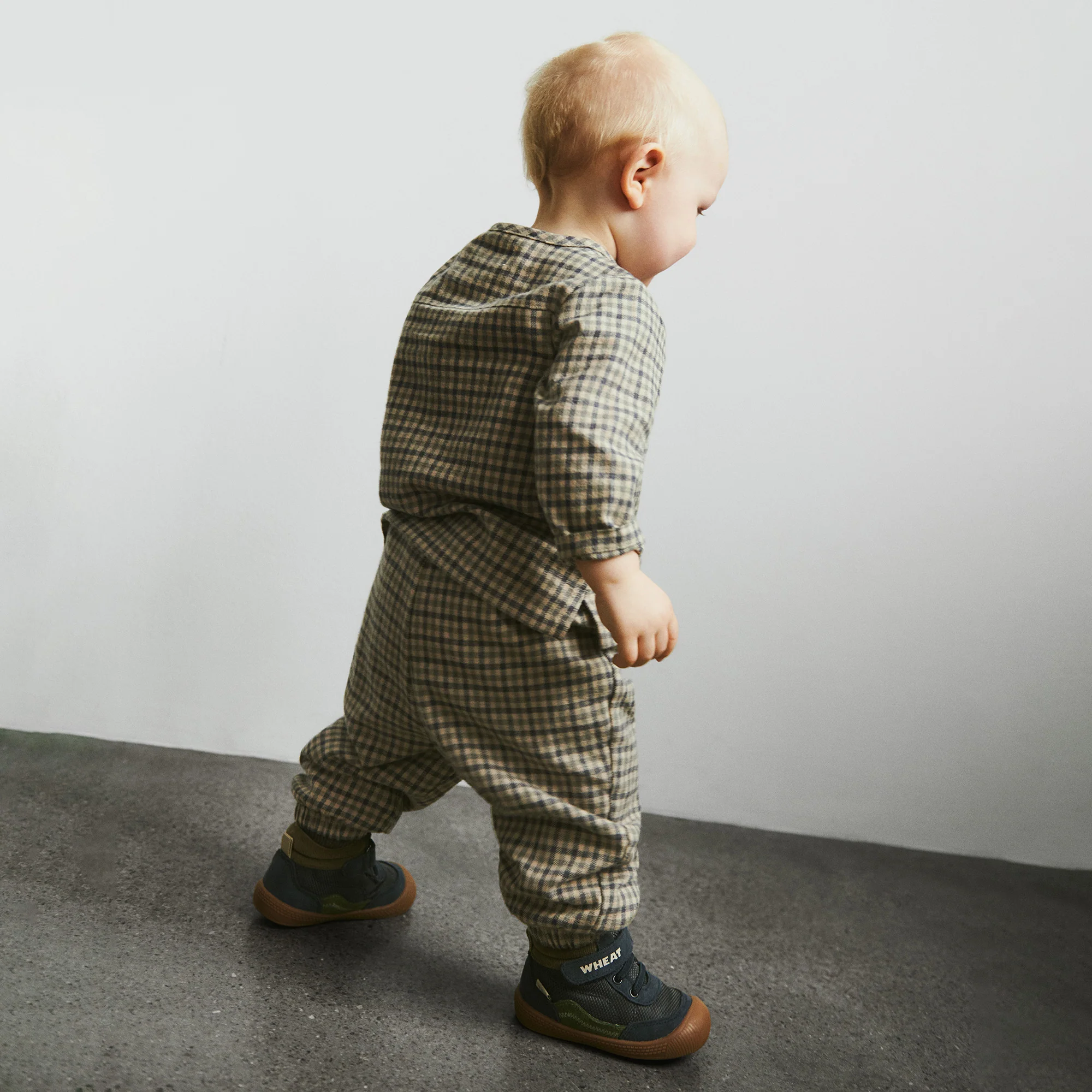 Trousers Lined Blake - blue check - Image 4