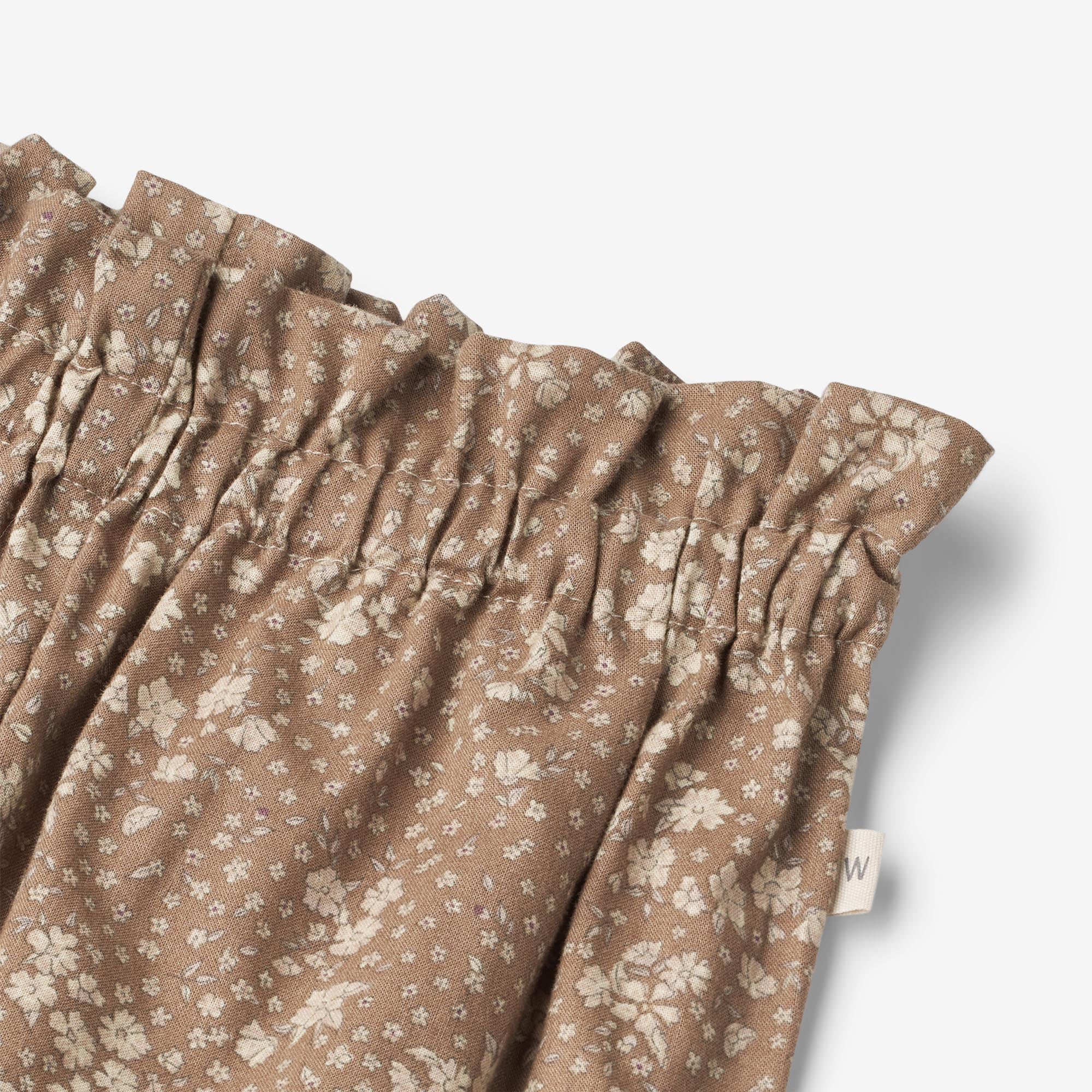 Trousers Polly - cocoa brown flowers - Image 3