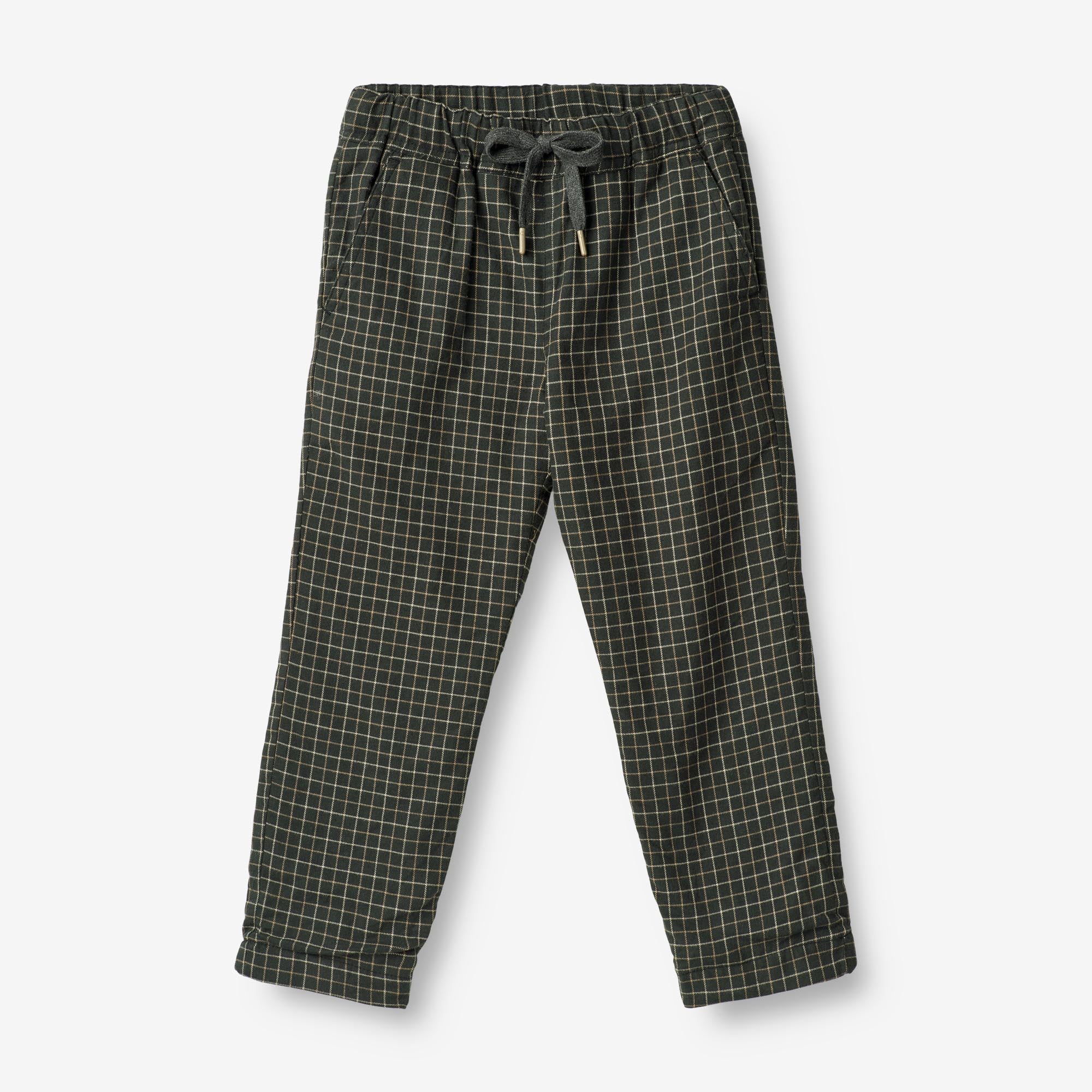 Trousers Rufus Lined - black coal check