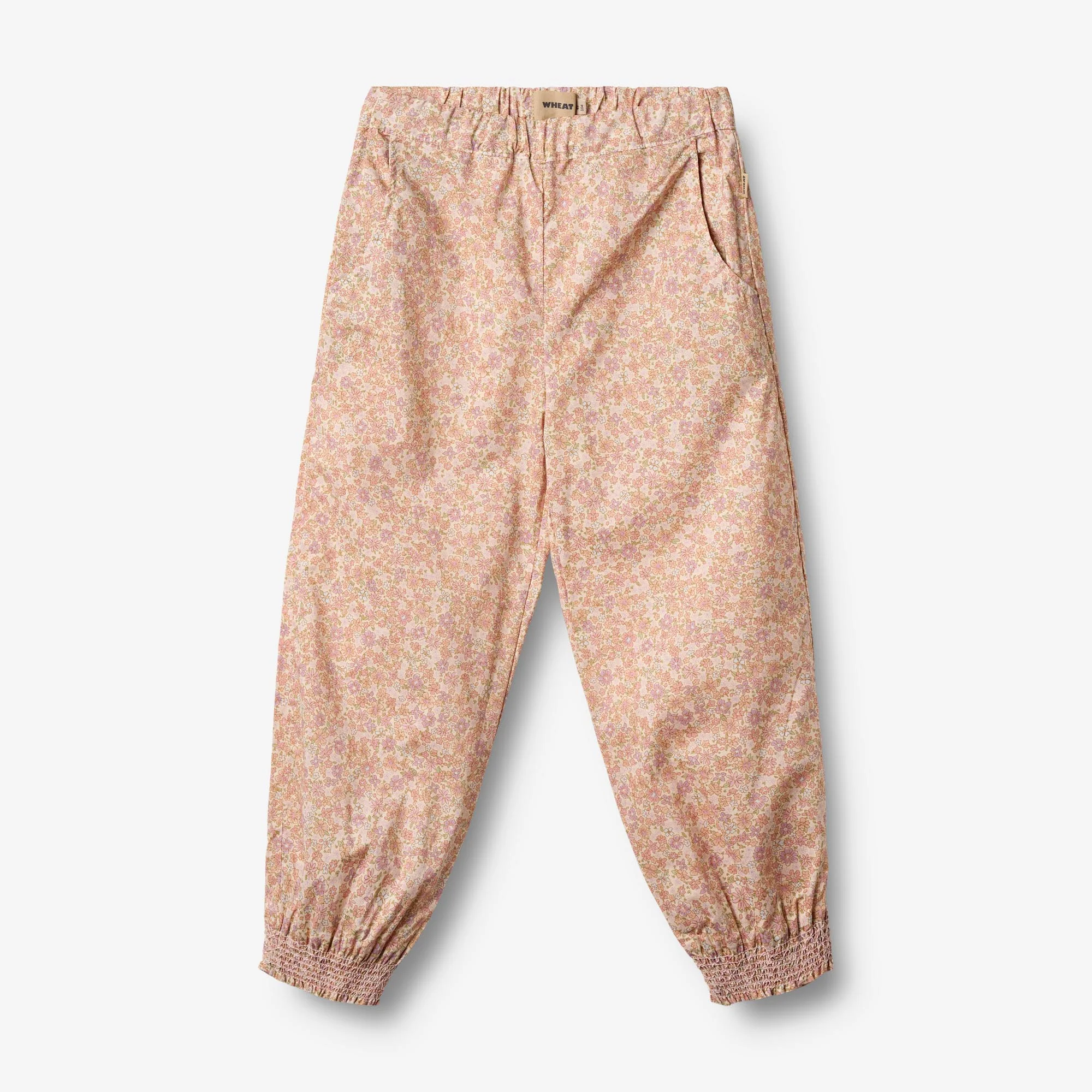 Trousers Sara - lilac flowers