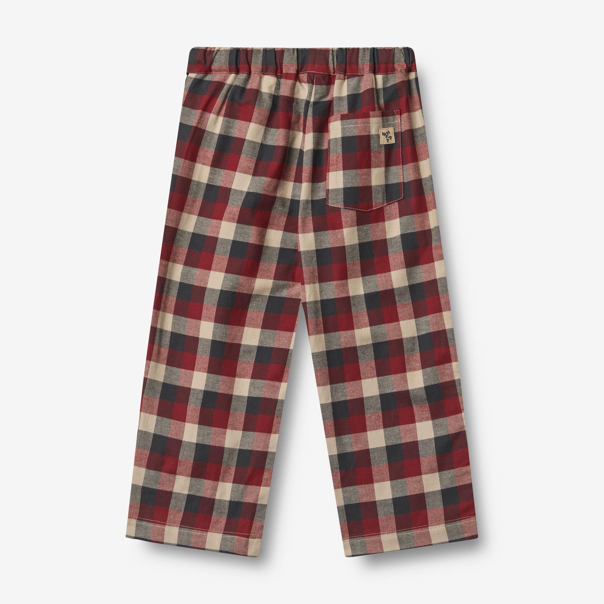 Trousers Sasha - red blue check - Image 3