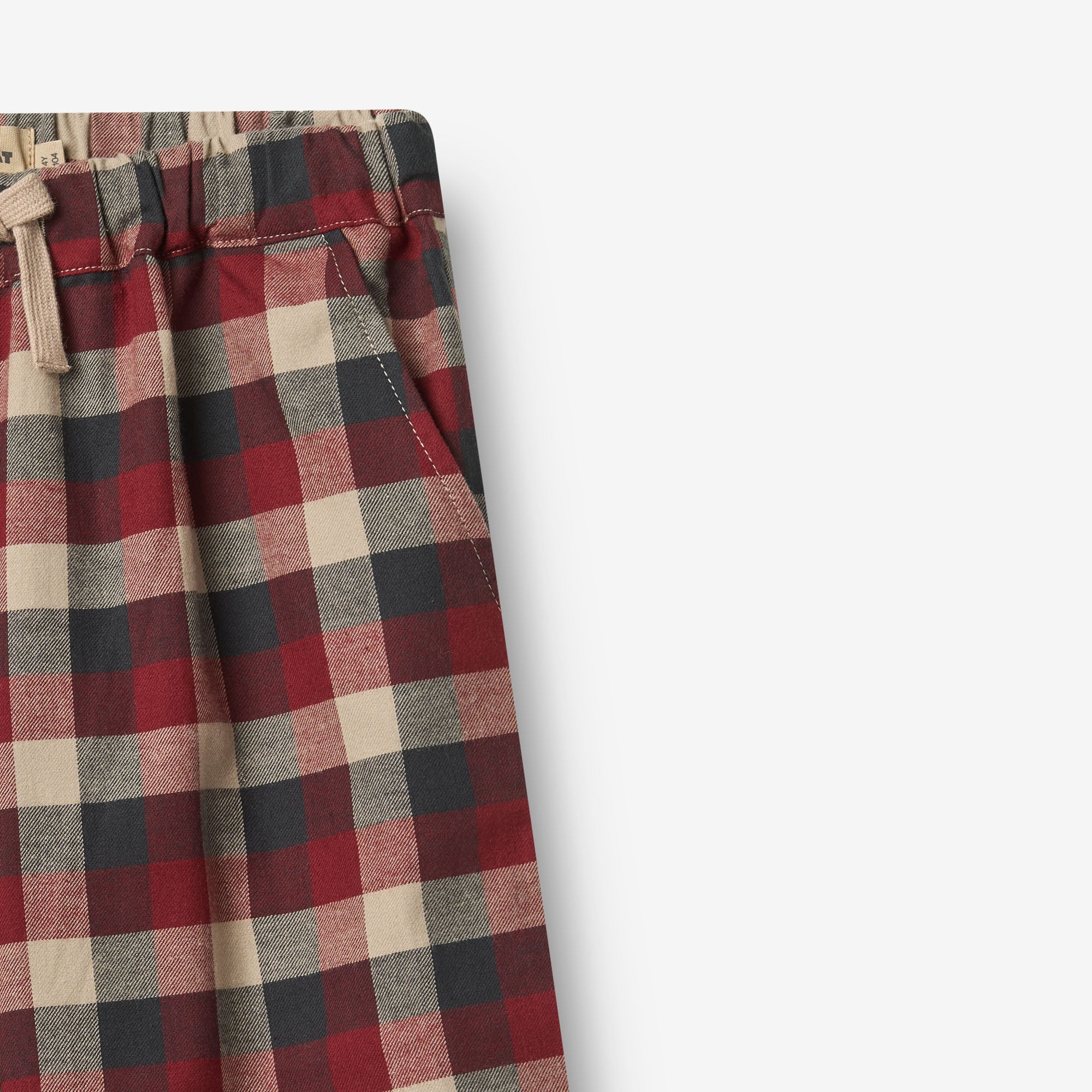 Trousers Sasha - red blue check - Image 4