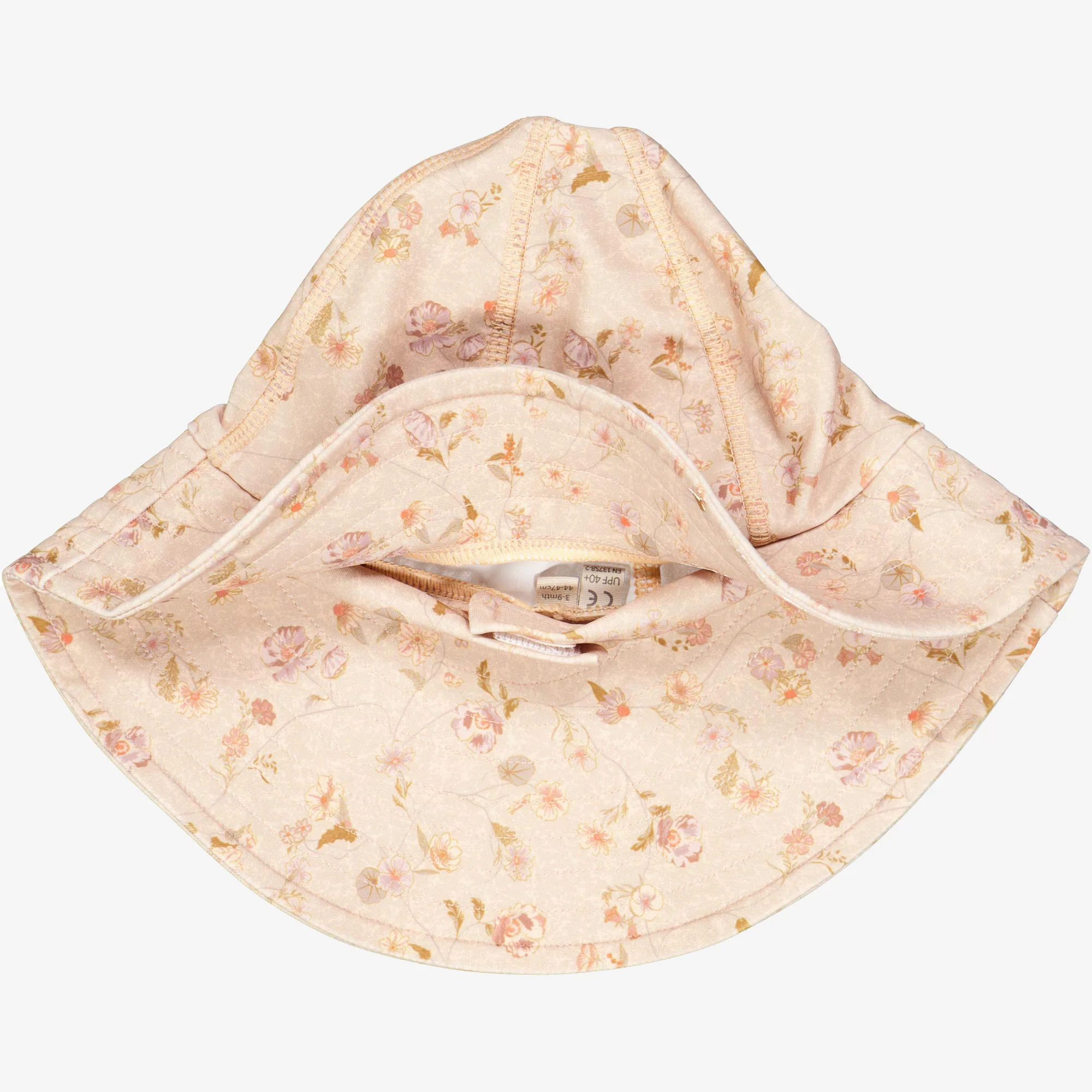 UV Sun Hat | Baby - purple poppy flowers