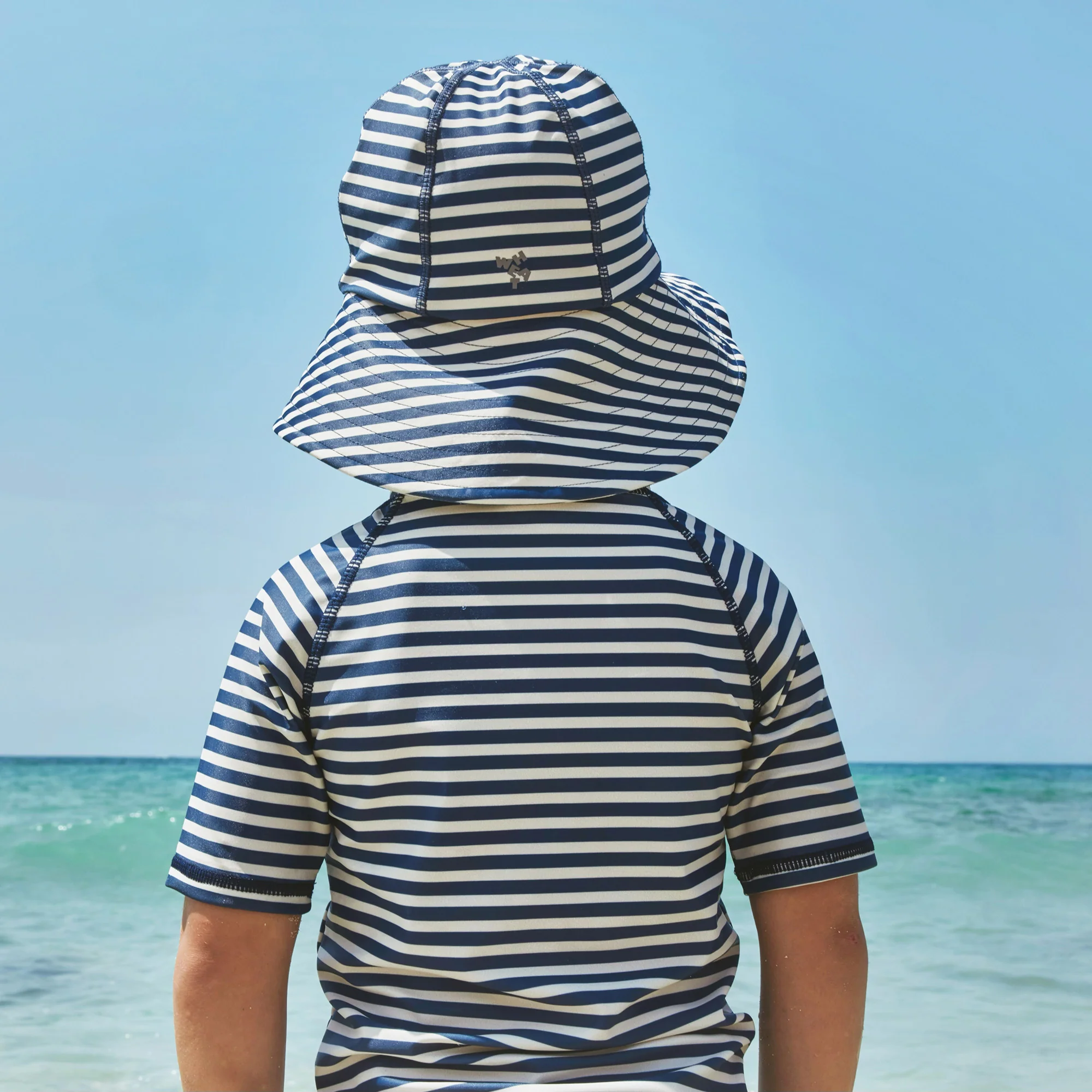 UV Sun Hat Bora - blue stripe - Image 2