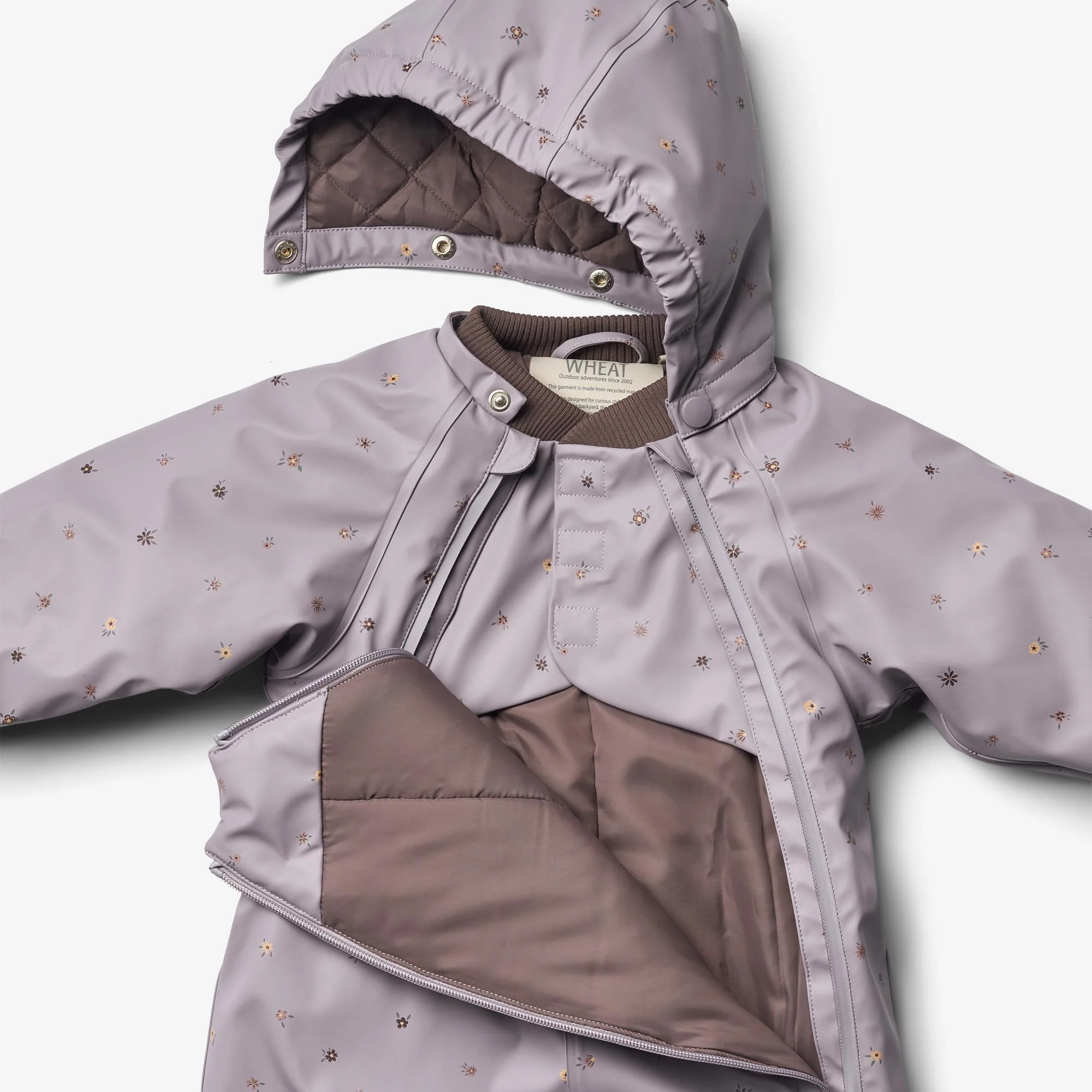 Wintersuit Evig | Baby - lavender flowers - Image 4