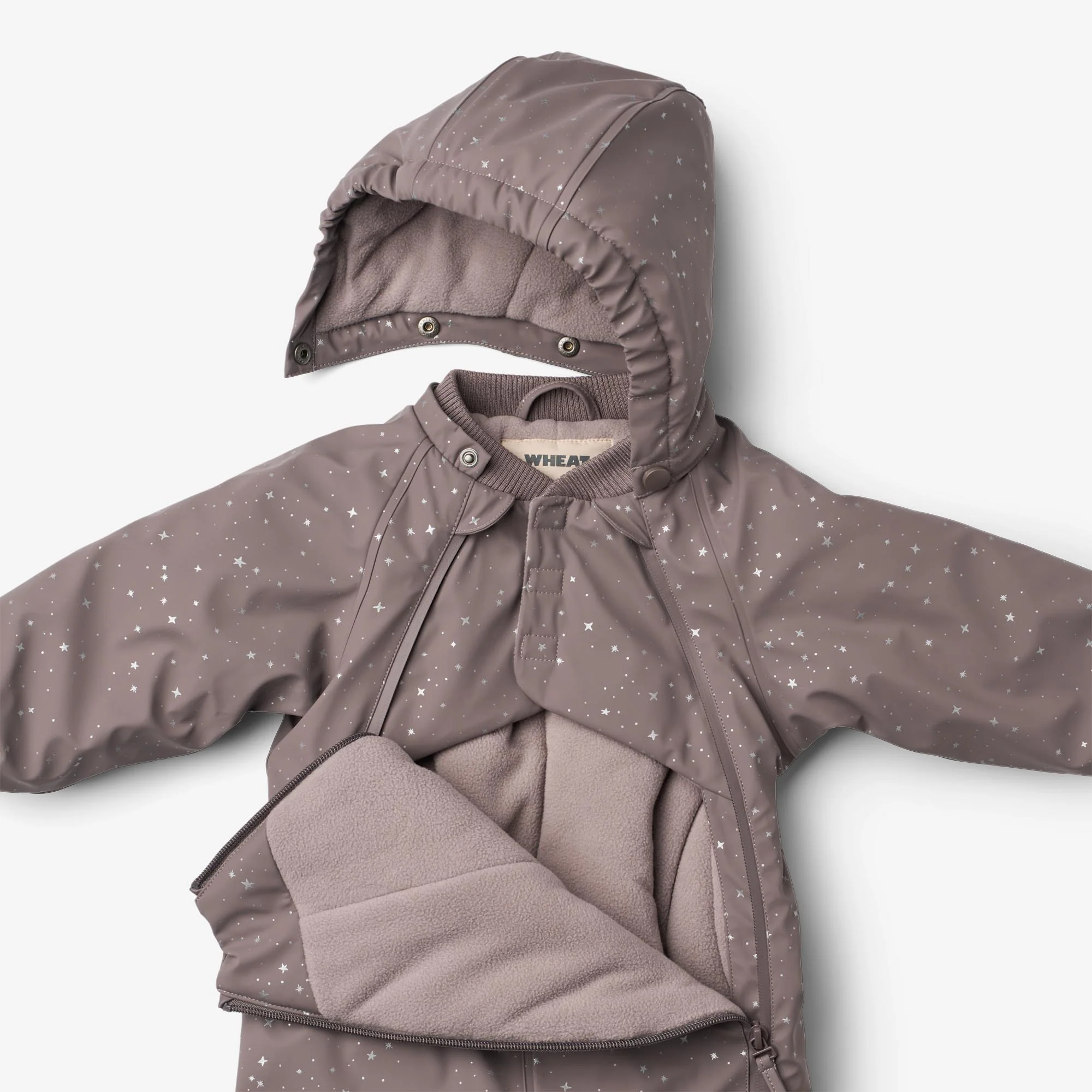 Wintersuit Evig - purple stone stars - Image 3
