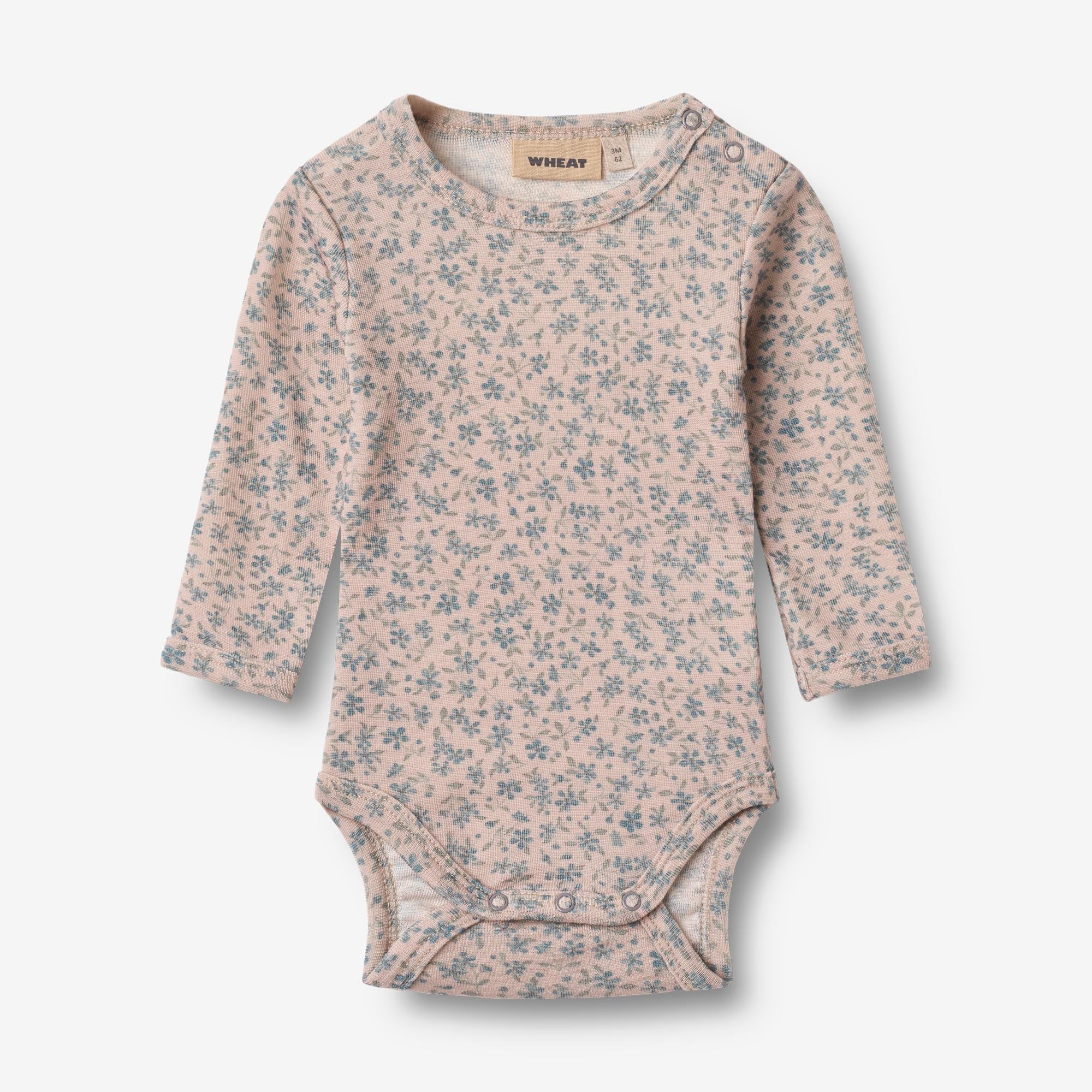 Wool Body L/S Lucca - blue flowers