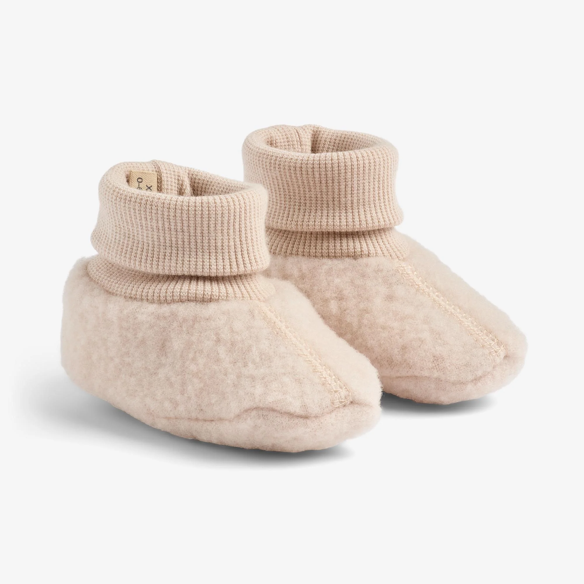 Wool Fleece Booties Lei - pale lilac