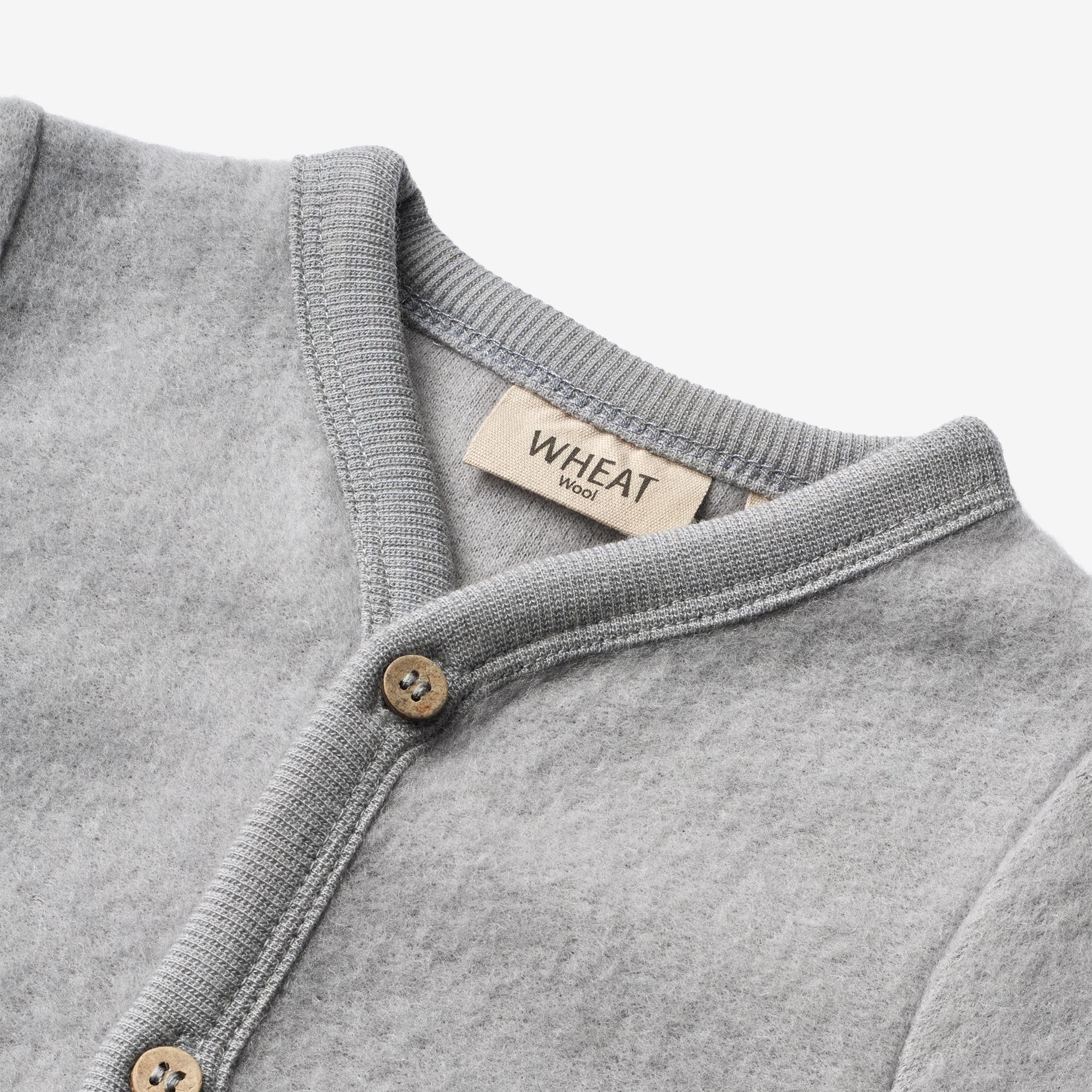 Wool Fleece Jumpsuit | Baby - winter sky - Image 3