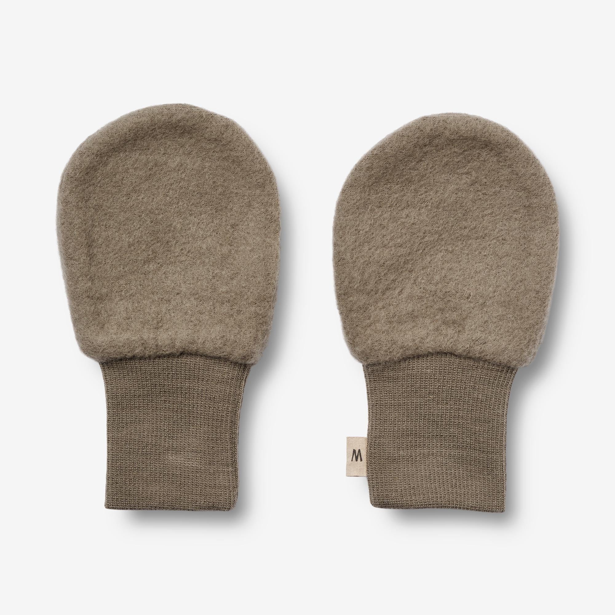 Wool Fleece Mittens | Baby - grey stone