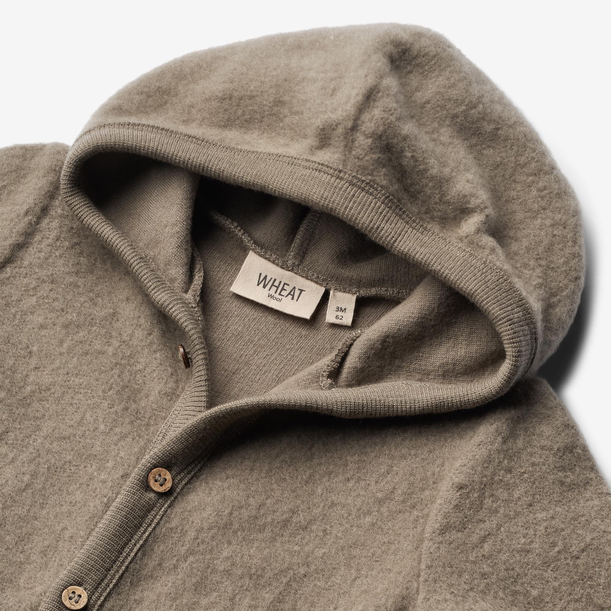 Wool Fleece Suit Ata | Baby - grey stone - Image 3