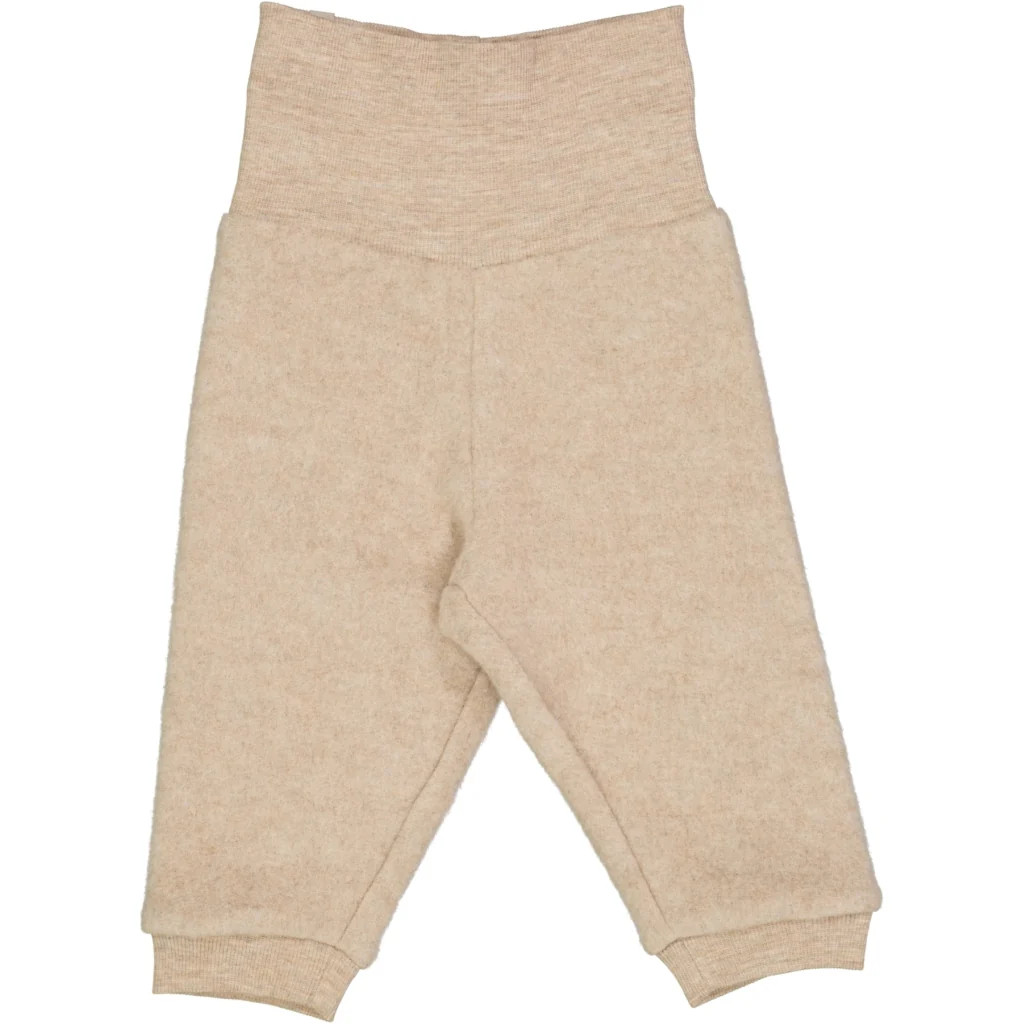 Wool Fleece Trousers - khaki melange - Image 2