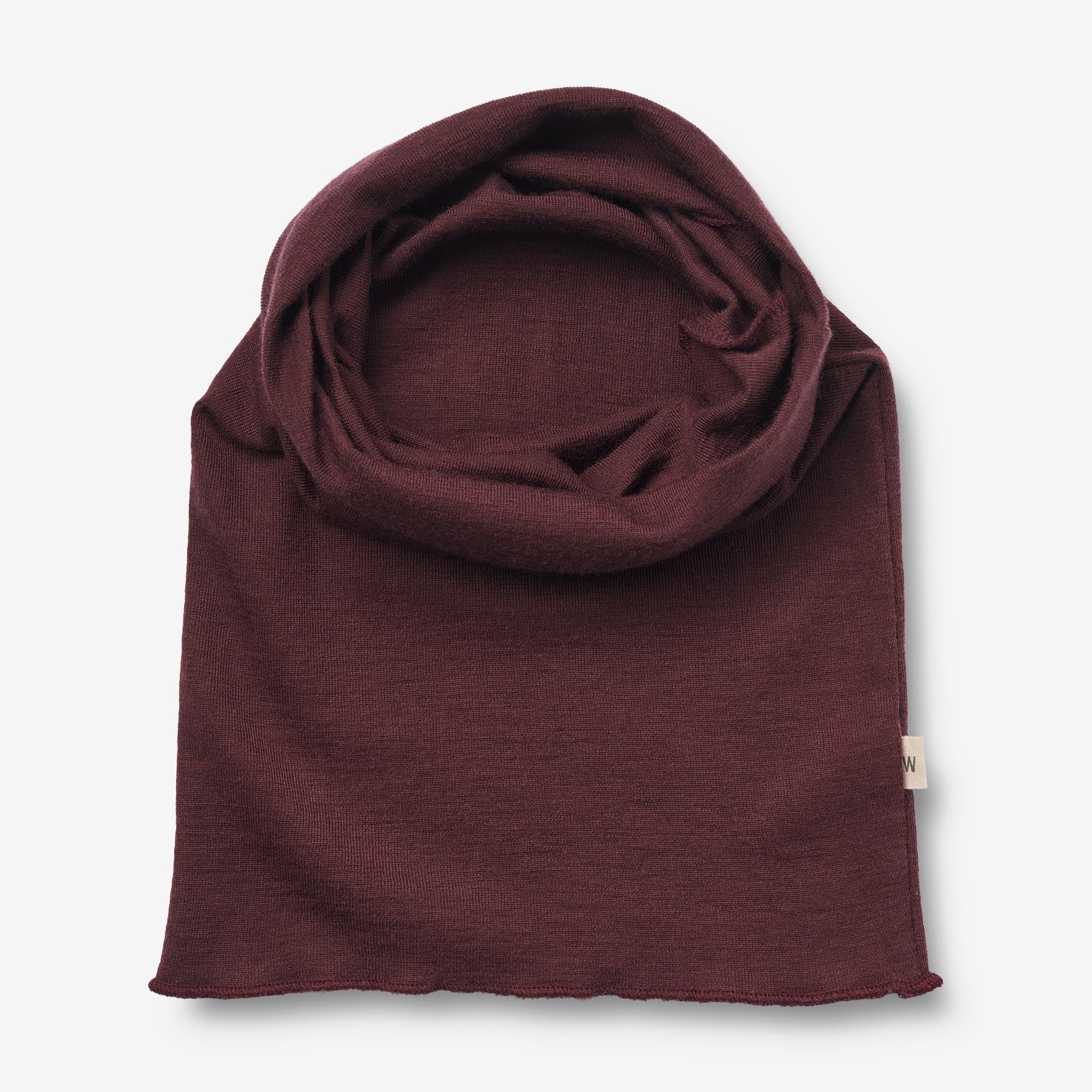Wool Hat & Neckwarmer Arta - aubergine - Image 2