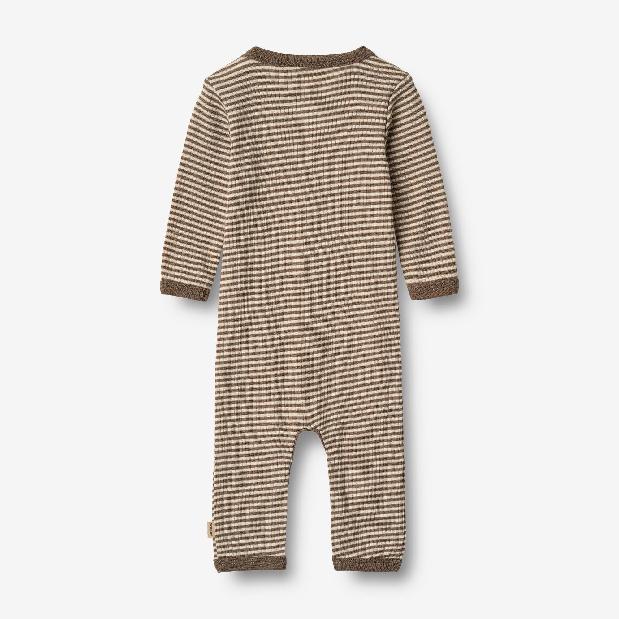 Wool Jumpsuit L/S Haven - wood stripe - Image 2
