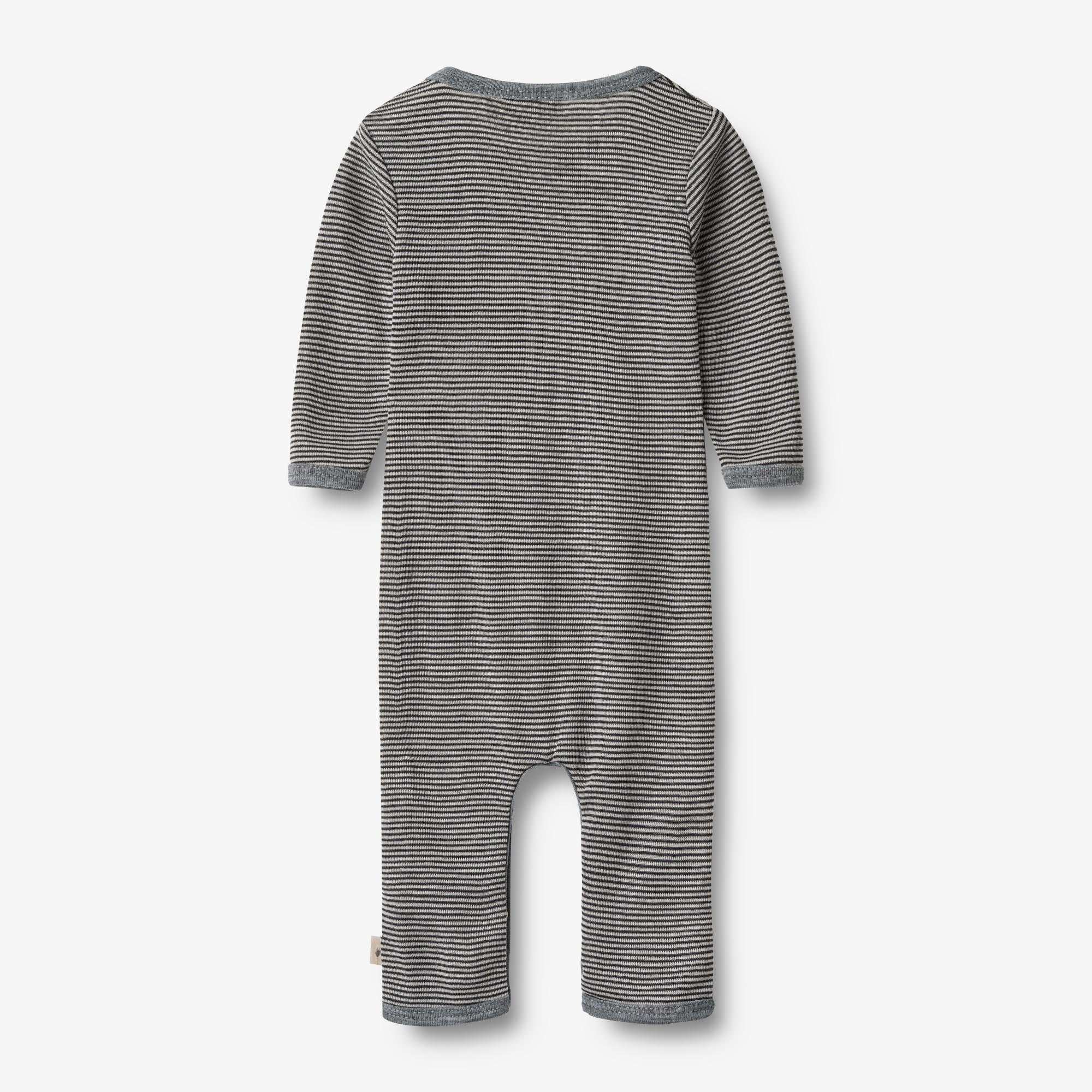 Wool Jumpsuit L/S Haven - navy stripe - Image 2