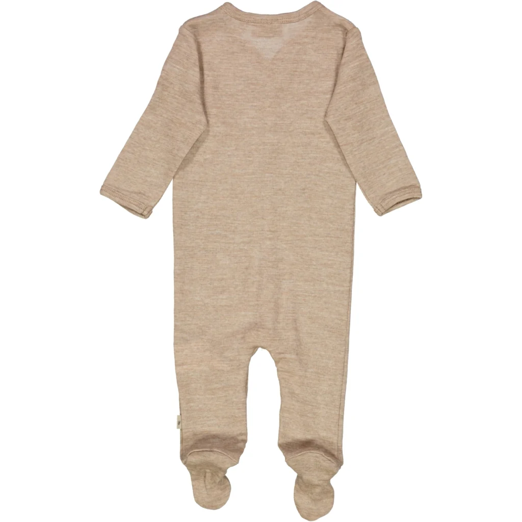Wool Jumpsuit WF - khaki melange - Image 3