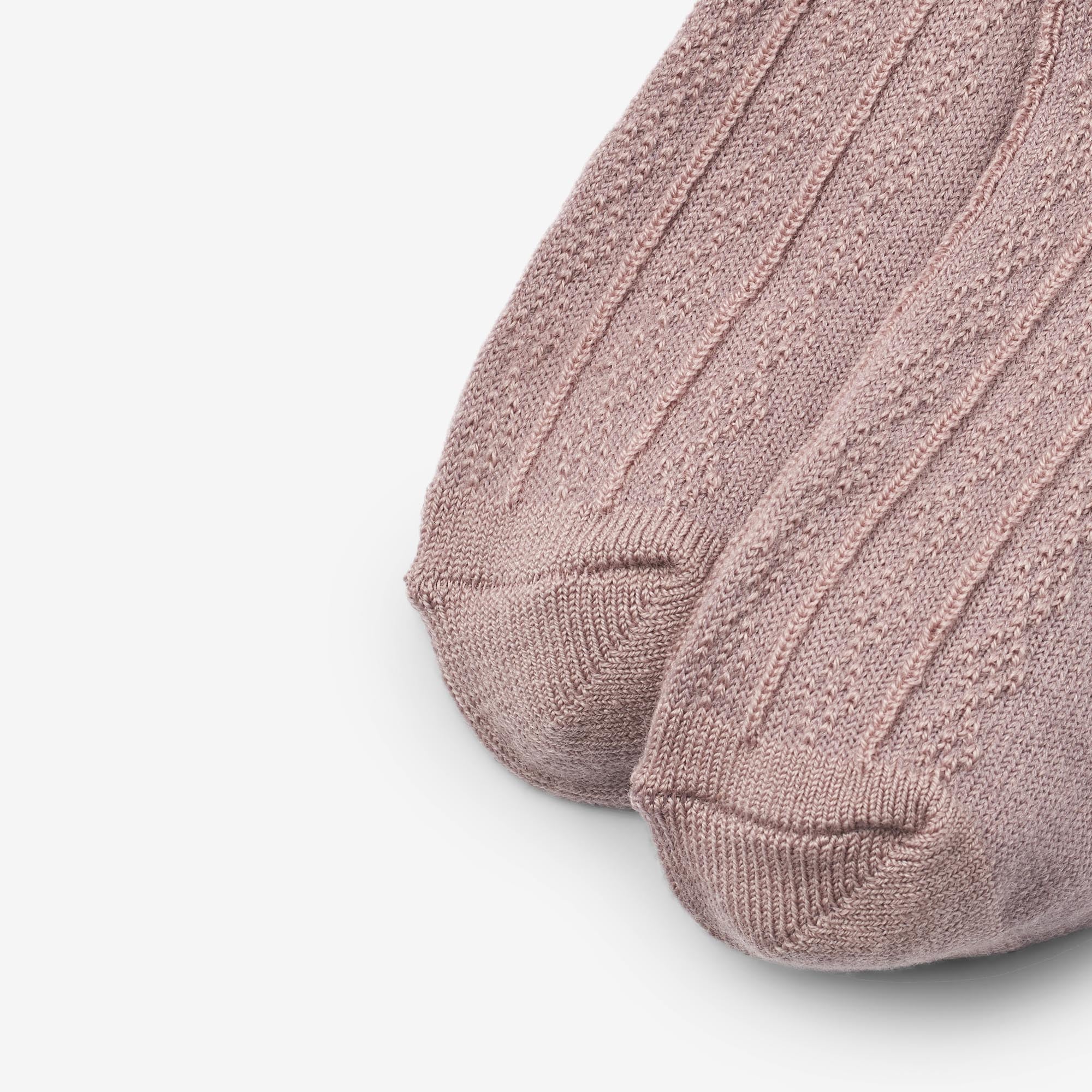 Wool Lace Socks Nora - dry rose - Image 5