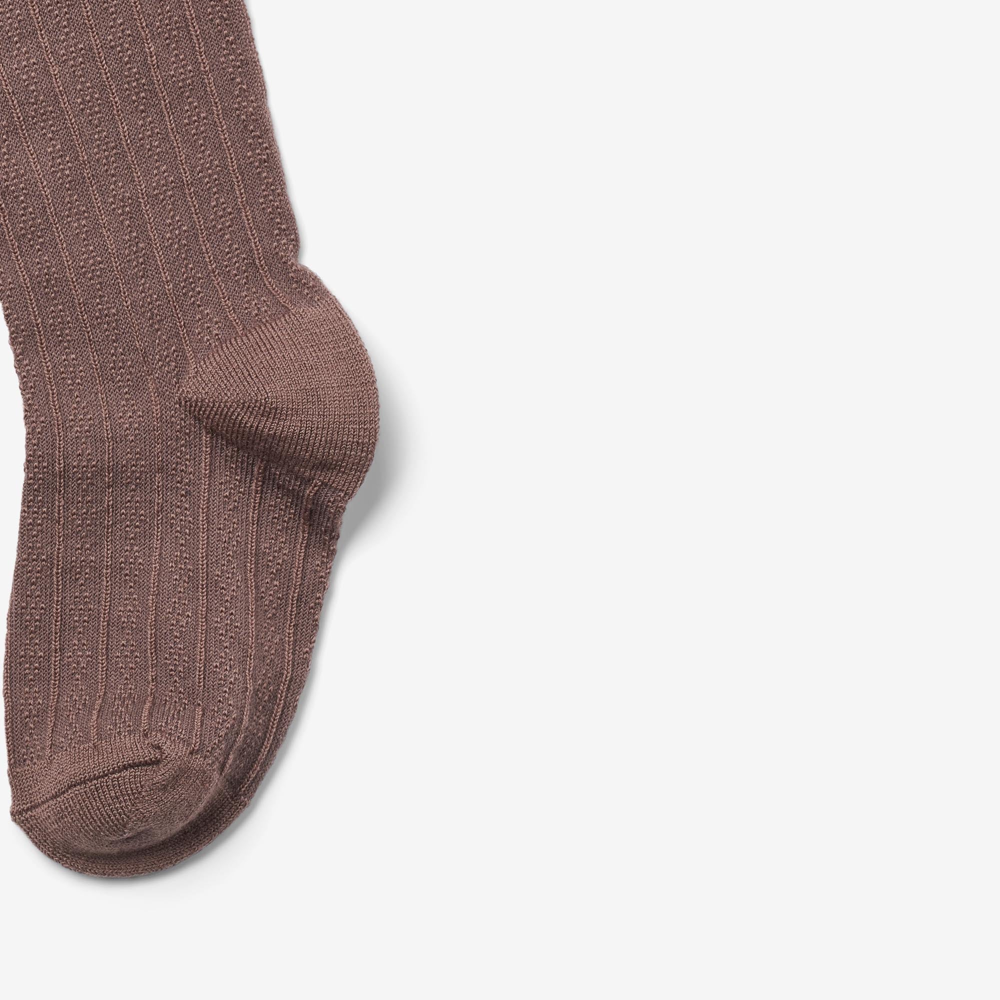 Wool Lace Tights Karla - shadow brown - Image 2