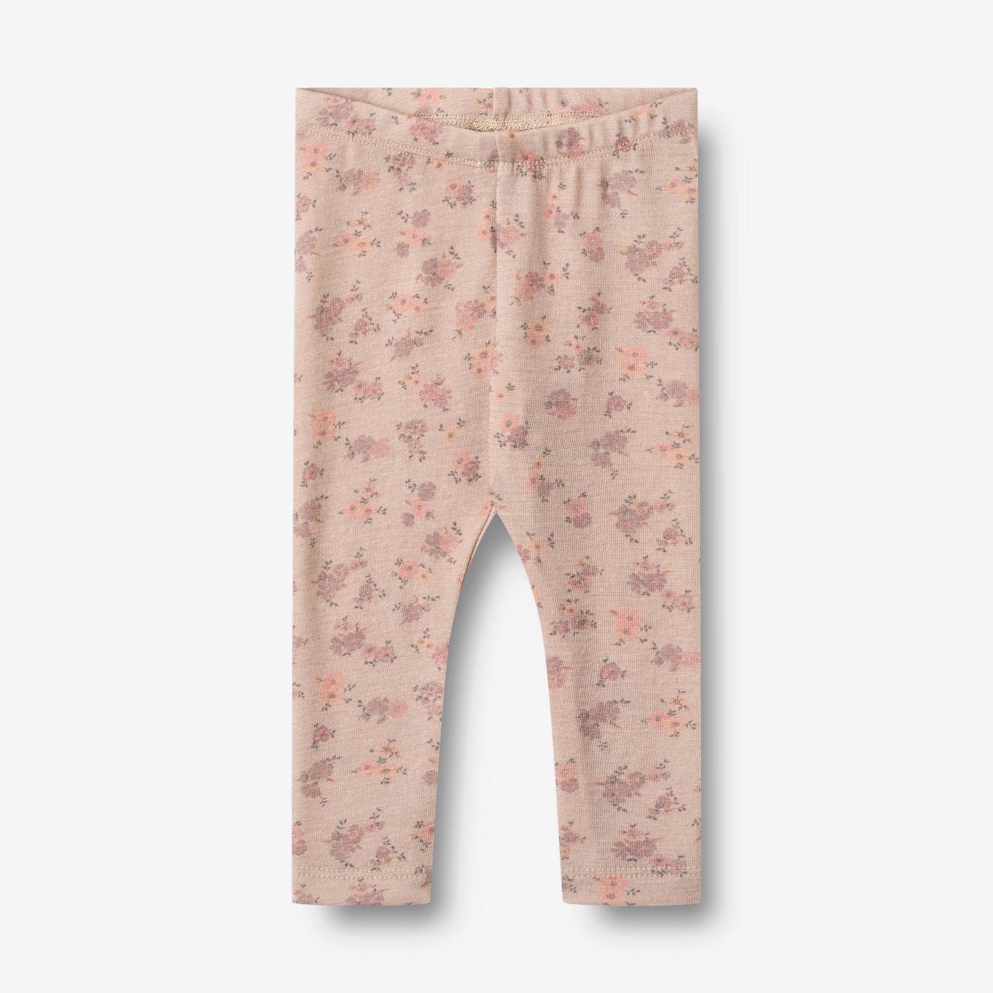 Wool Leggings Agi | Baby - lilac flowers