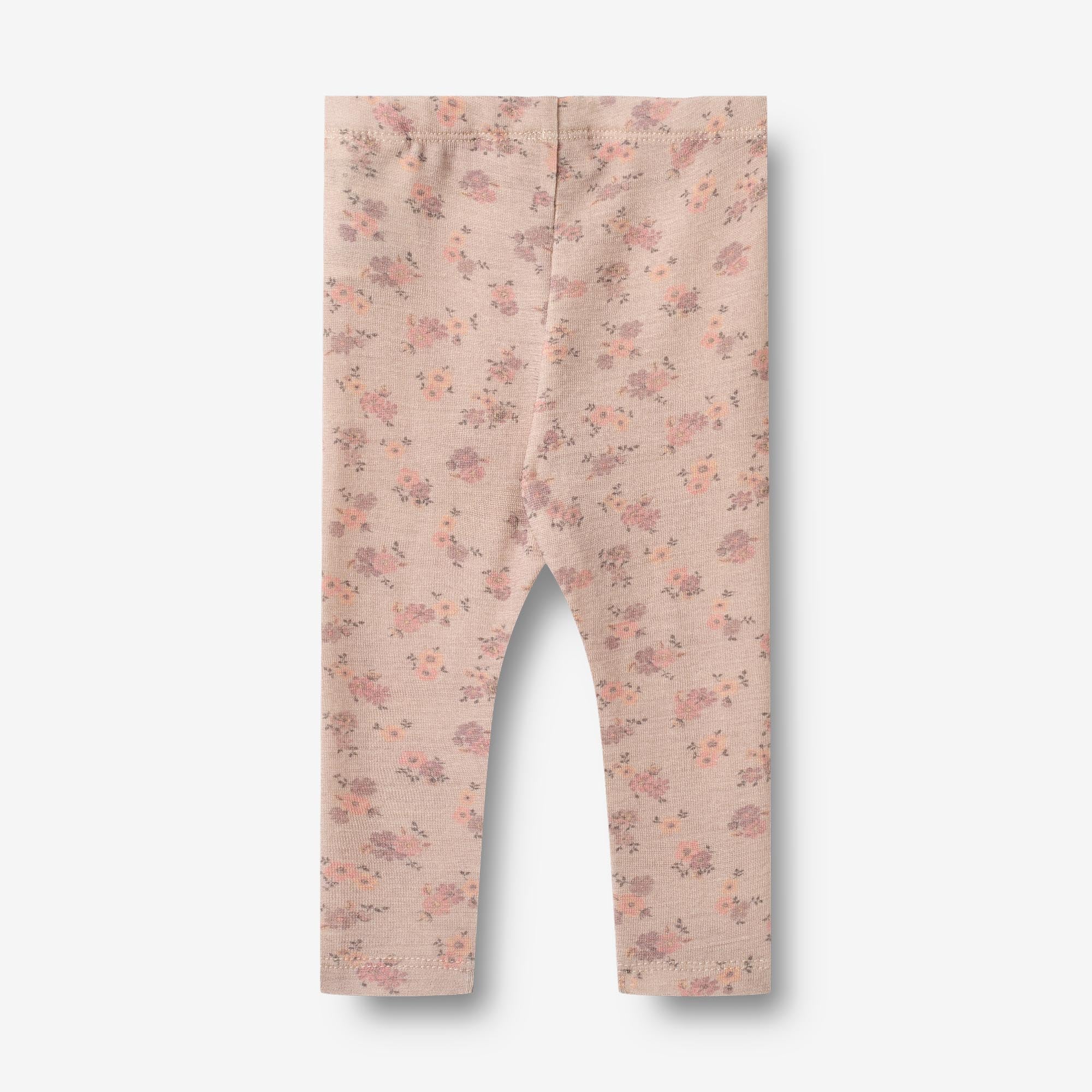 Wool Leggings Agi | Baby - lilac flowers - Image 3