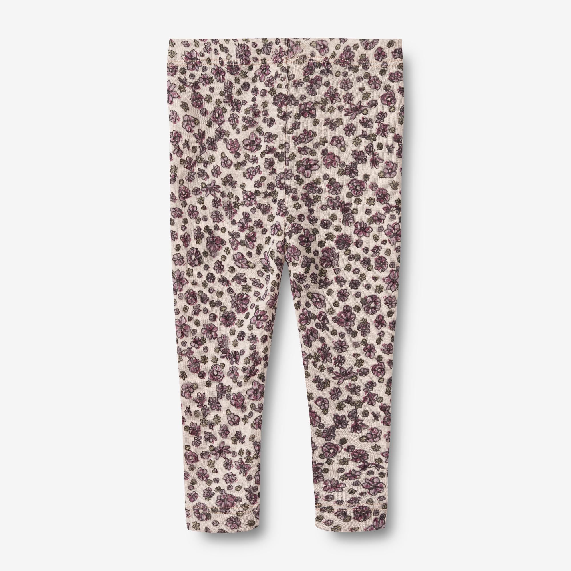 Wool Leggings Agi | Baby - autumn flowers - Image 2