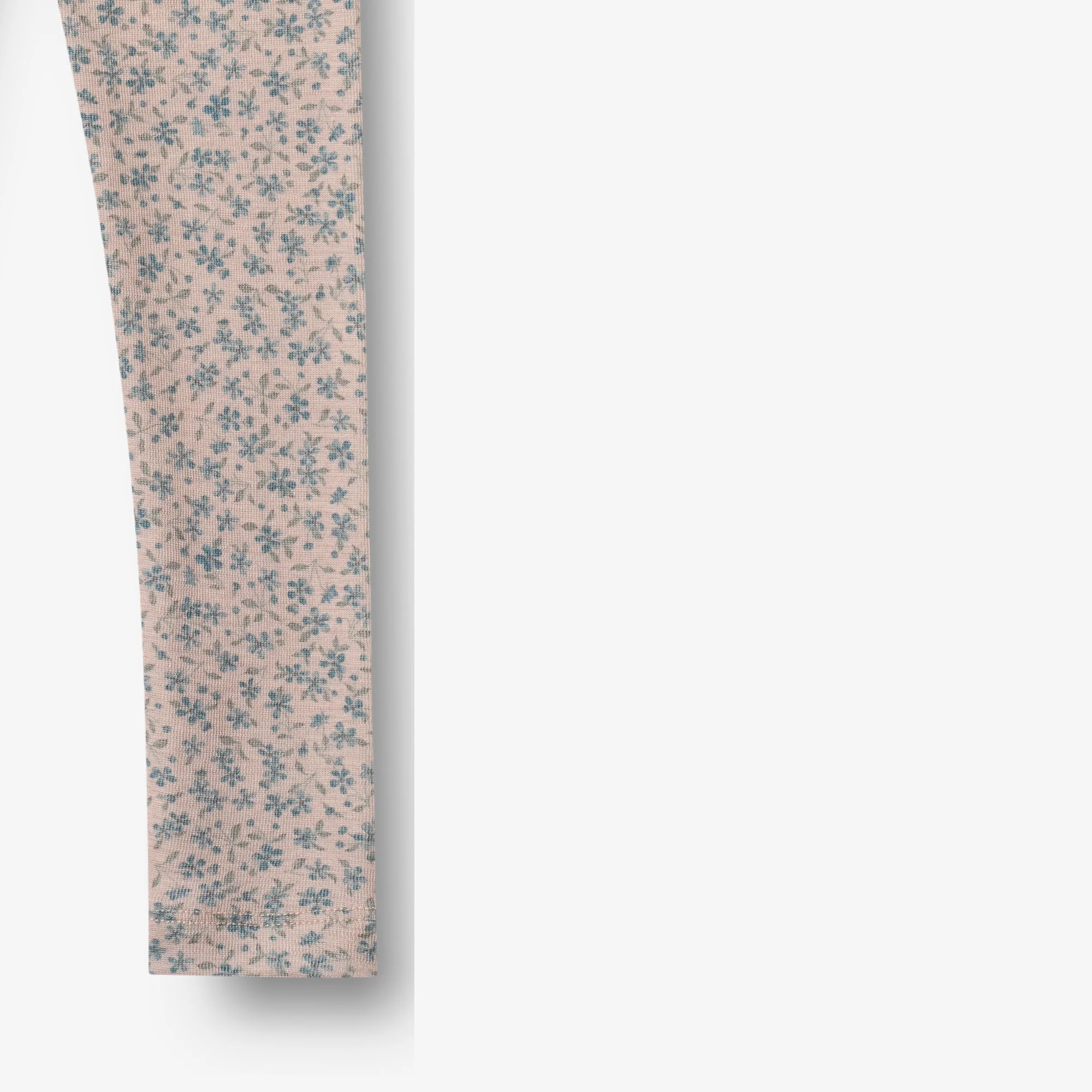 Wool Leggings Agi - blue flowers - Image 2